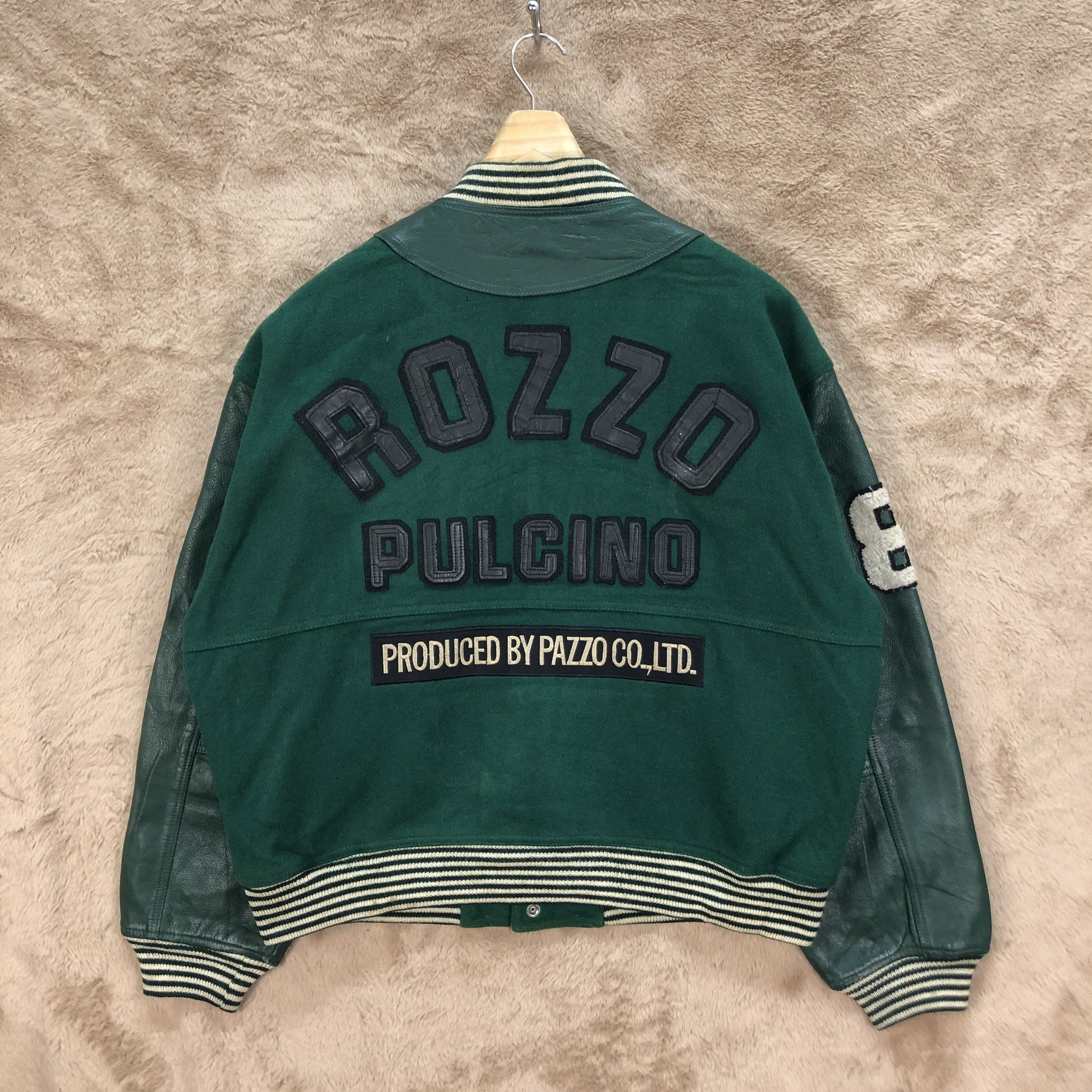 Vintage ROZZO PULCINO STREET KIDS WOOL LEATHER VARSITY #4925-36 Size US S / EU 44-46 / 1 - 1 Thumbnail