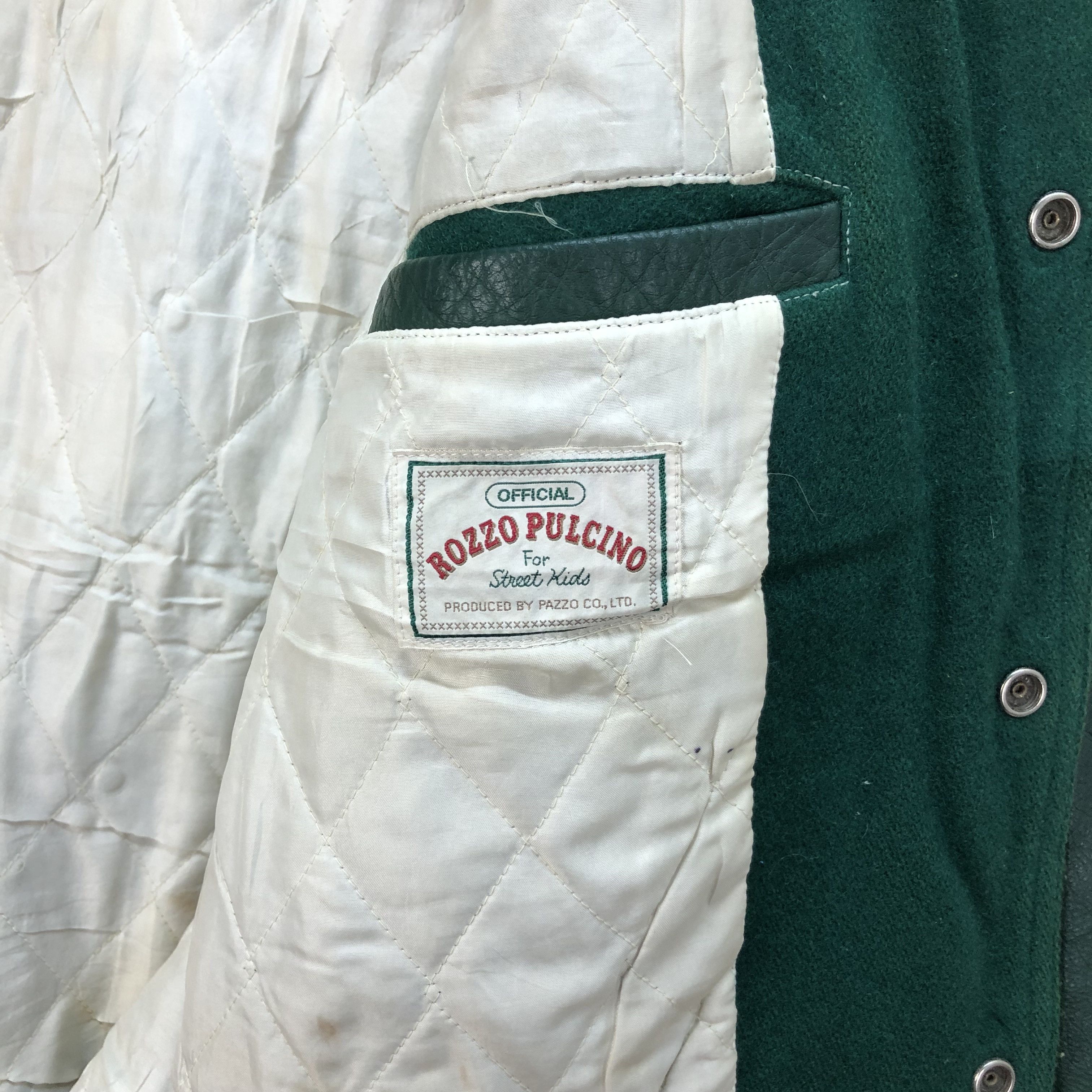 Vintage ROZZO PULCINO STREET KIDS WOOL LEATHER VARSITY #4925-36 Size US S / EU 44-46 / 1 - 11 Thumbnail