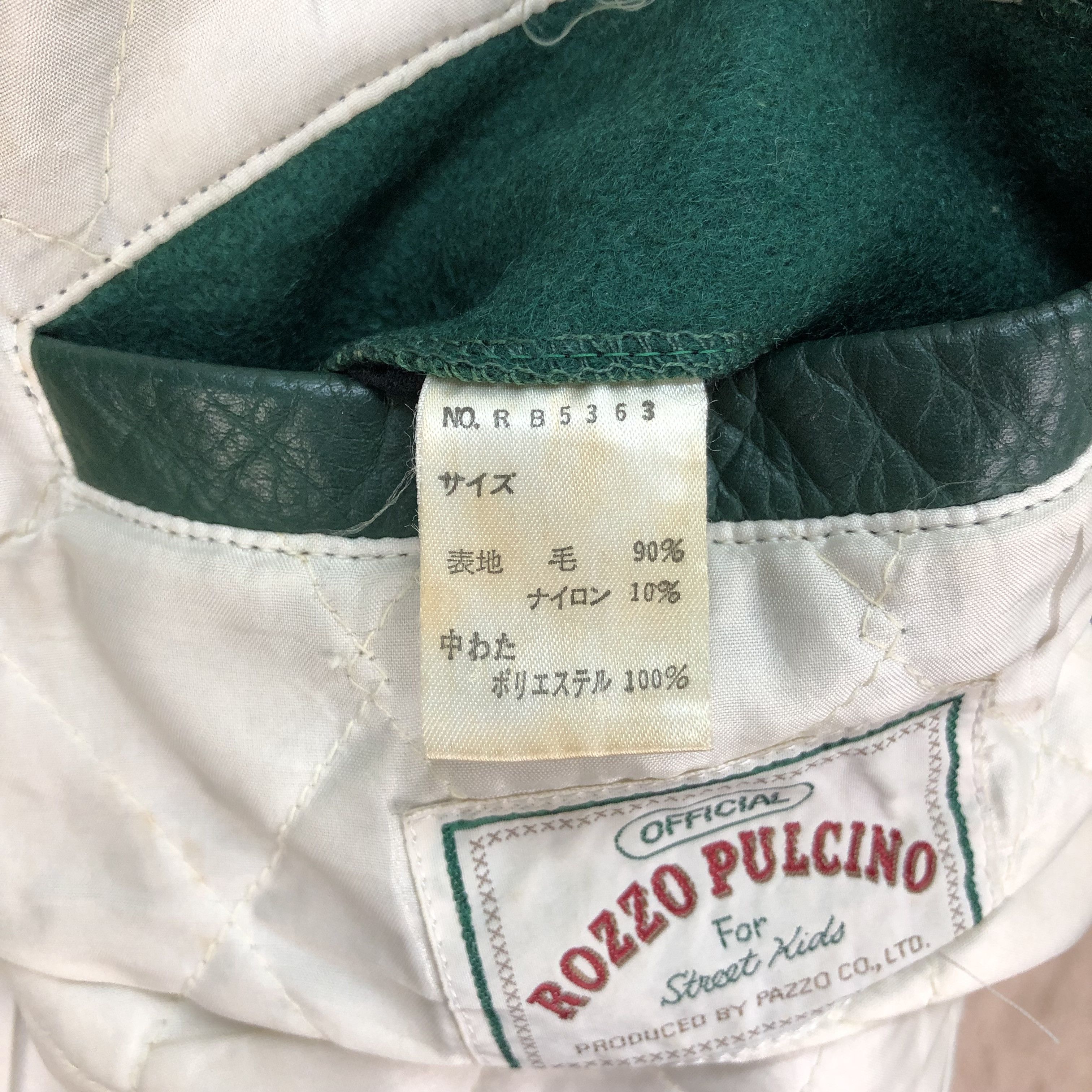 Vintage ROZZO PULCINO STREET KIDS WOOL LEATHER VARSITY #4925-36 Size US S / EU 44-46 / 1 - 12 Thumbnail