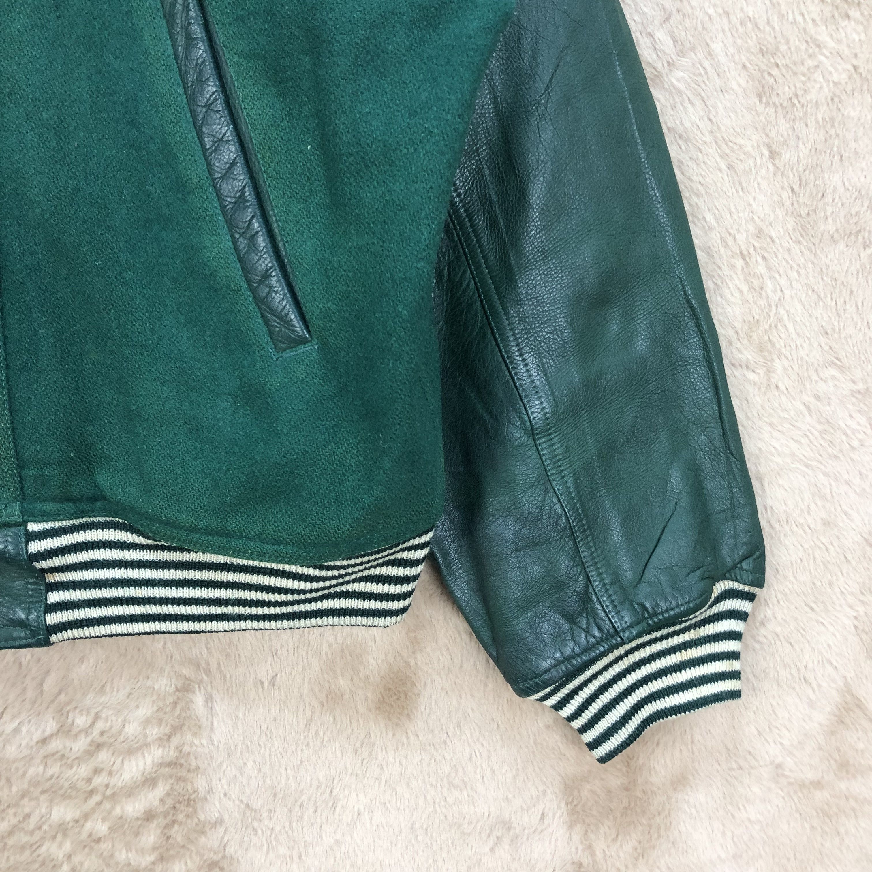 Vintage ROZZO PULCINO STREET KIDS WOOL LEATHER VARSITY #4925-36 Size US S / EU 44-46 / 1 - 9 Thumbnail