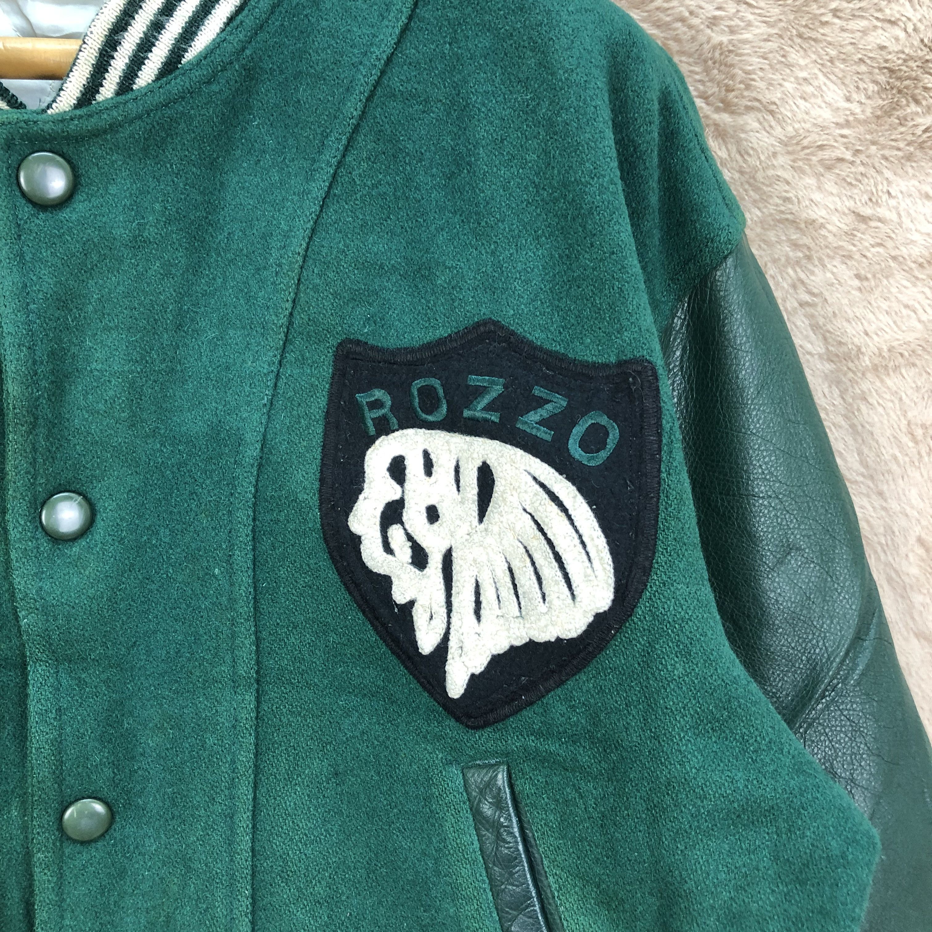 Vintage ROZZO PULCINO STREET KIDS WOOL LEATHER VARSITY #4925-36 Size US S / EU 44-46 / 1 - 5 Thumbnail