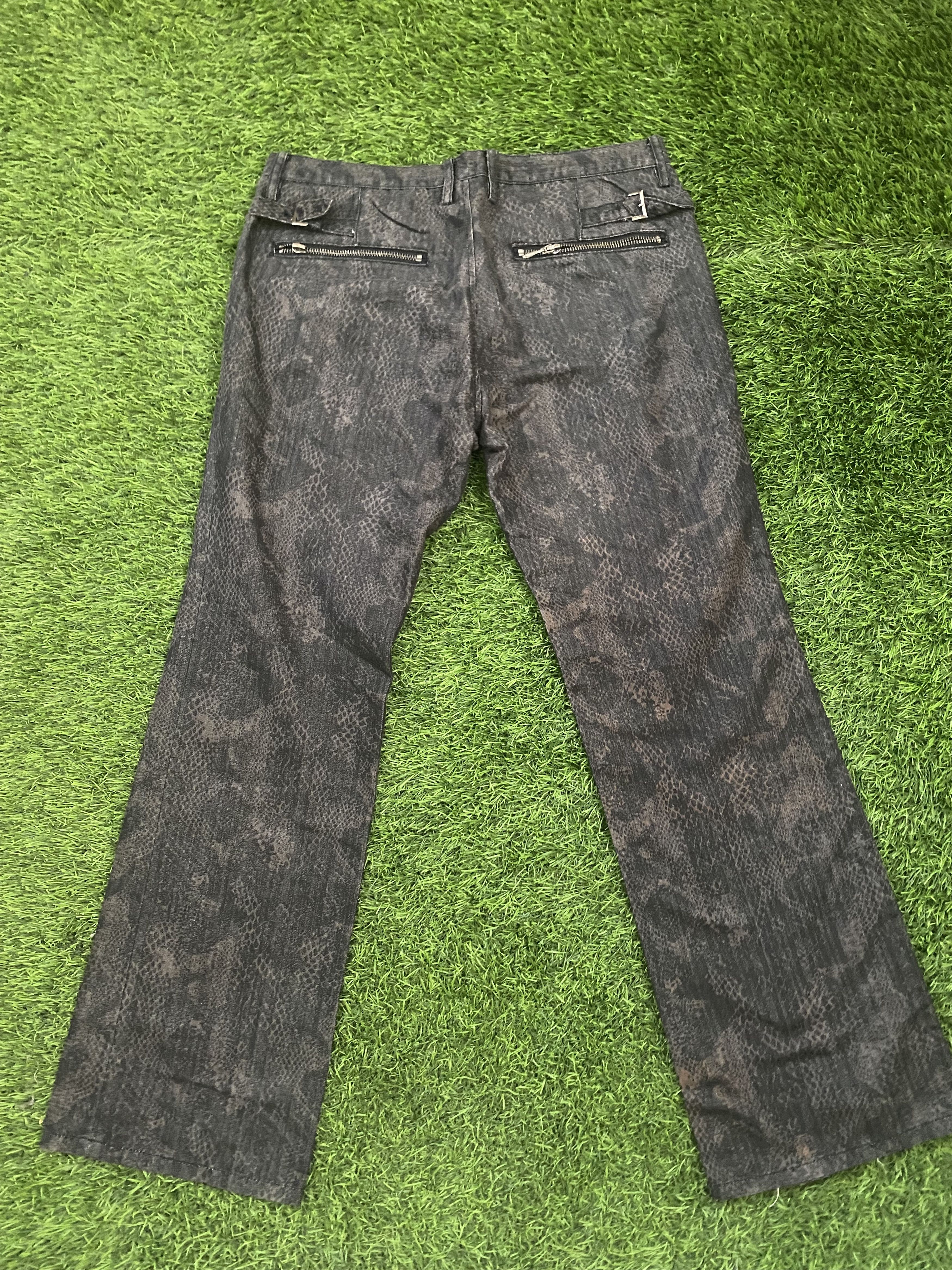 If Six Was Nine × Japanese Brand Semantic Design Snake Skin Denim Size US 31 - 4 Thumbnail