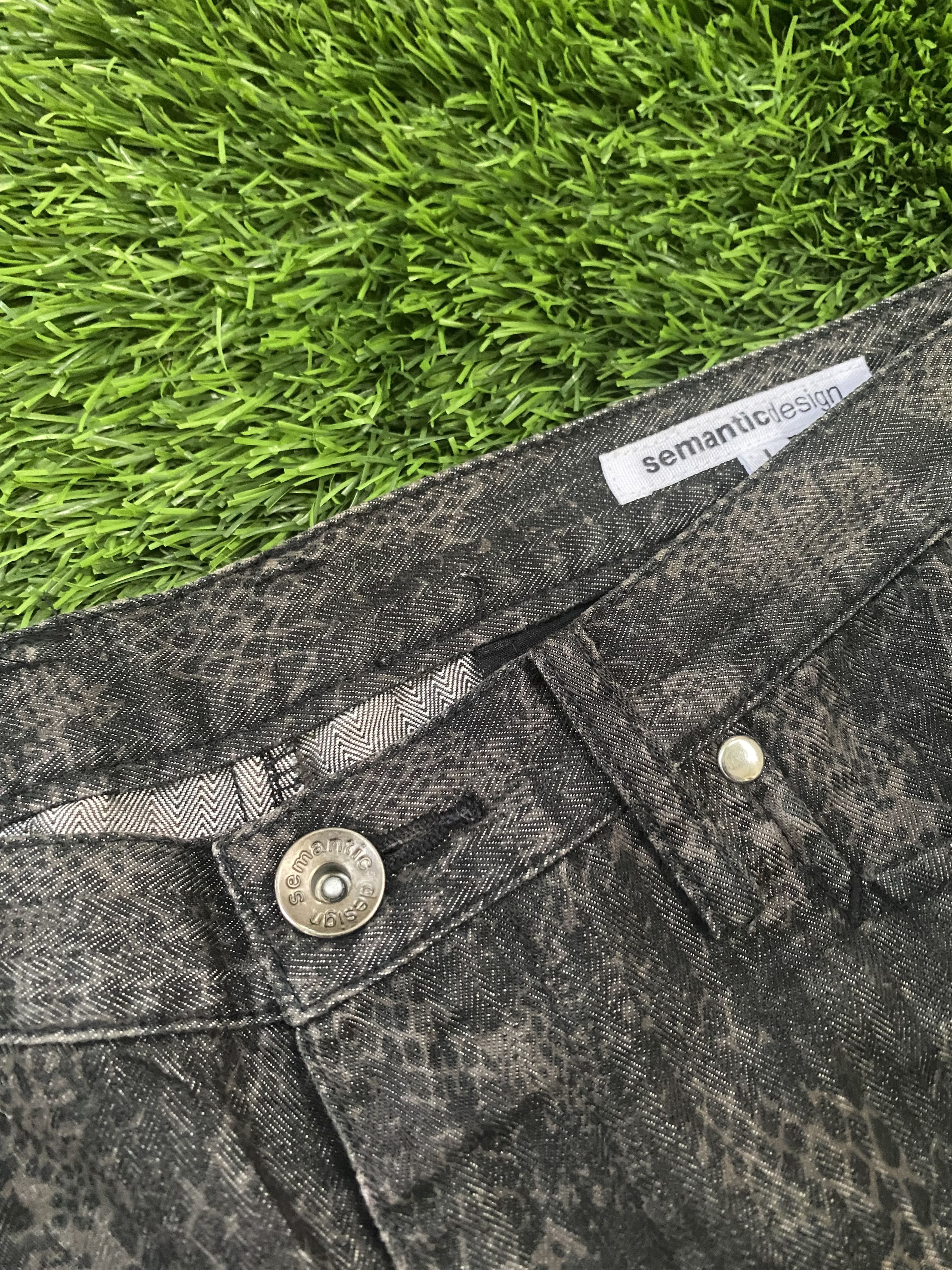 If Six Was Nine × Japanese Brand Semantic Design Snake Skin Denim Size US 31 - 3 Thumbnail