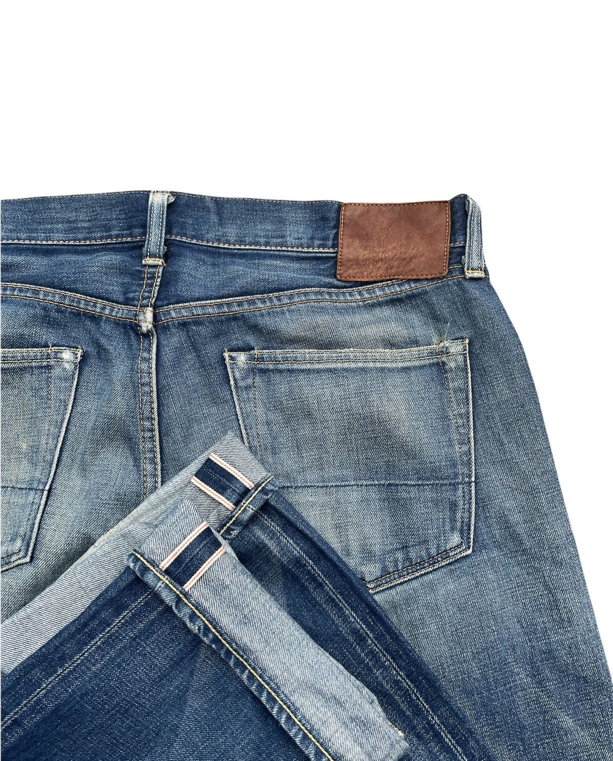 Japanese Brand Flash Report Selvedge Aging Distressed Zigzag Denim Size US 35 - 14 Thumbnail