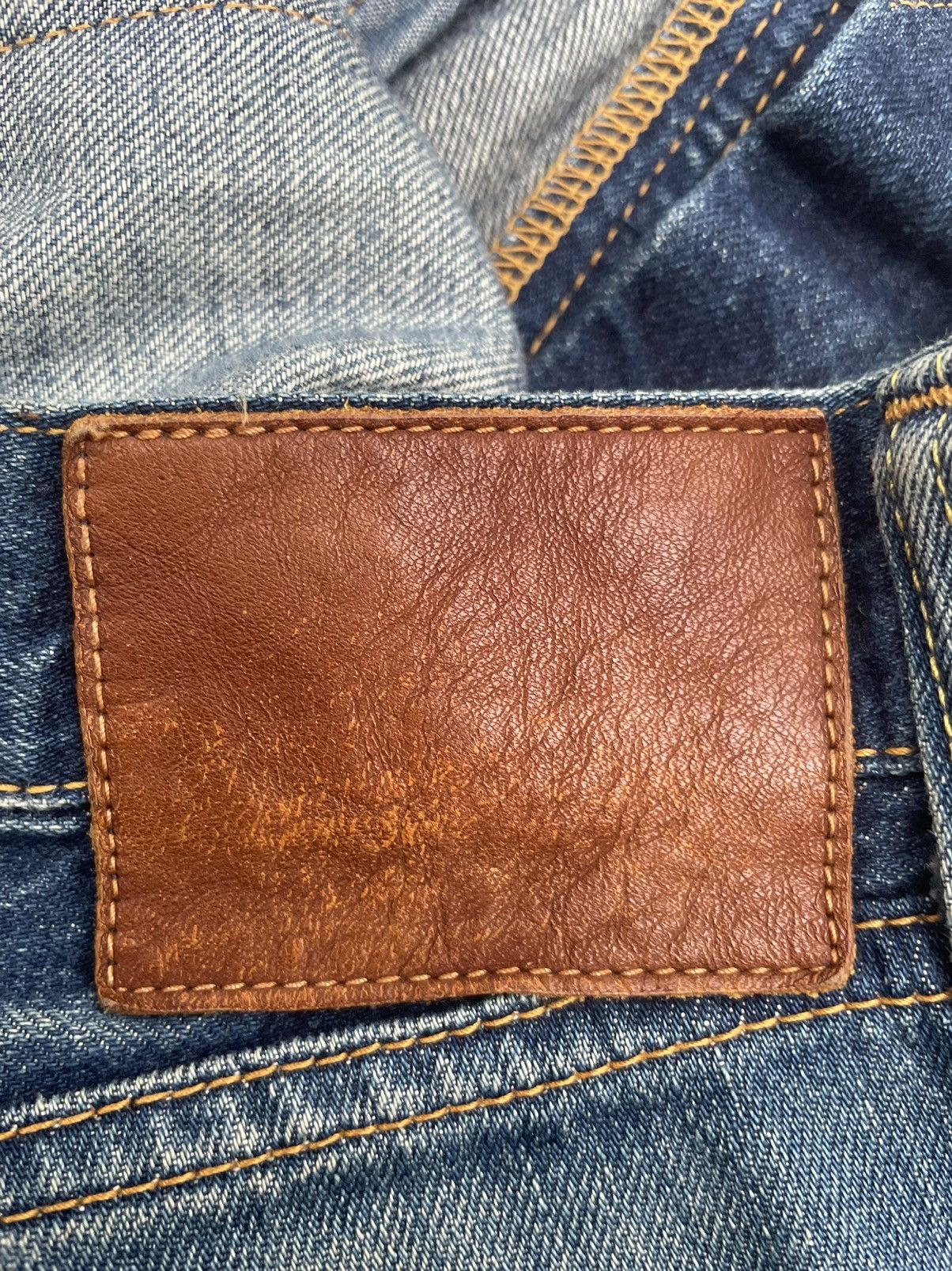 Japanese Brand Flash Report Selvedge Aging Distressed Zigzag Denim Size US 35 - 17 Thumbnail