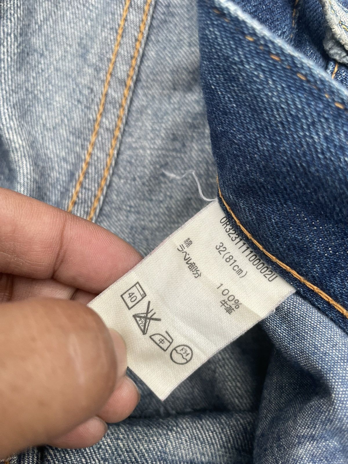Japanese Brand Flash Report Selvedge Aging Distressed Zigzag Denim Size US 35 - 19 Thumbnail
