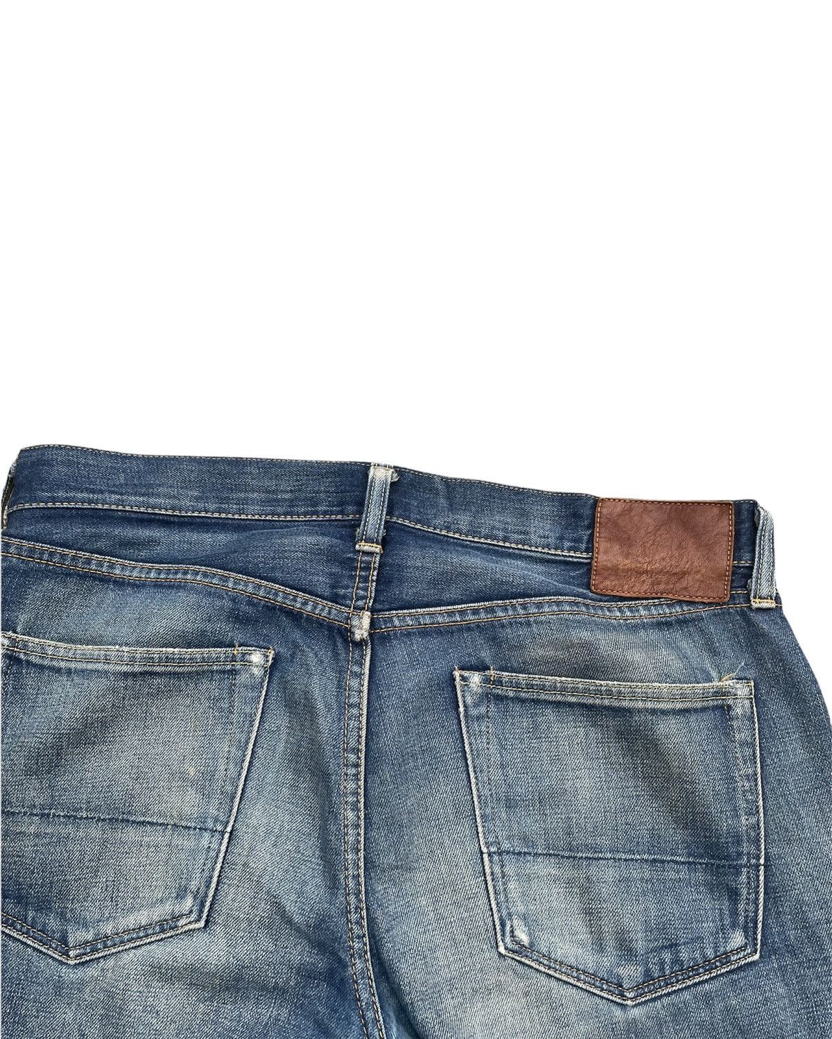Japanese Brand Flash Report Selvedge Aging Distressed Zigzag Denim Size US 35 - 13 Thumbnail