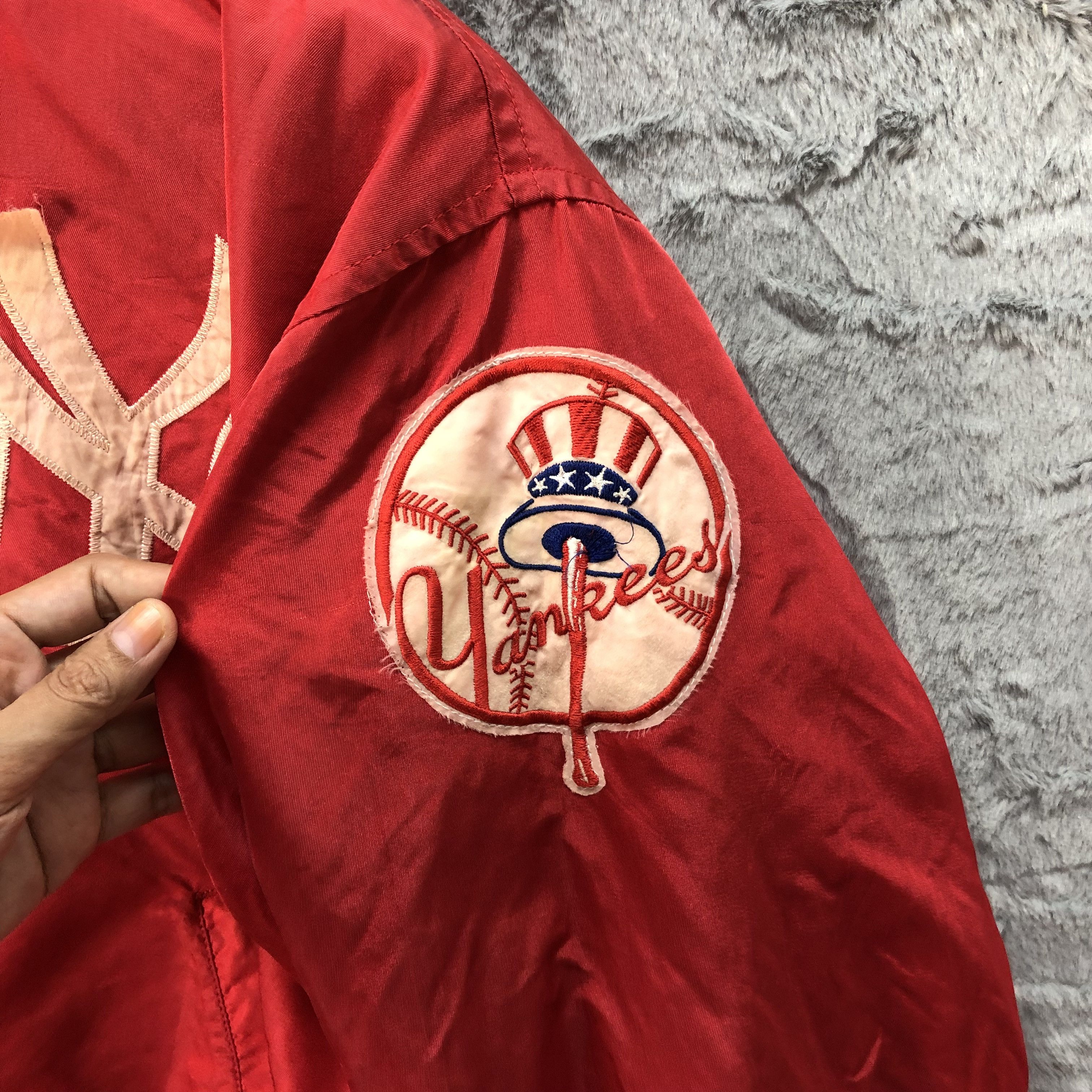 MLB MLB New York Yankees Big Logo Red Stadium Jacket #4618-168 Size US L / EU 52-54 / 3 - 8 Thumbnail