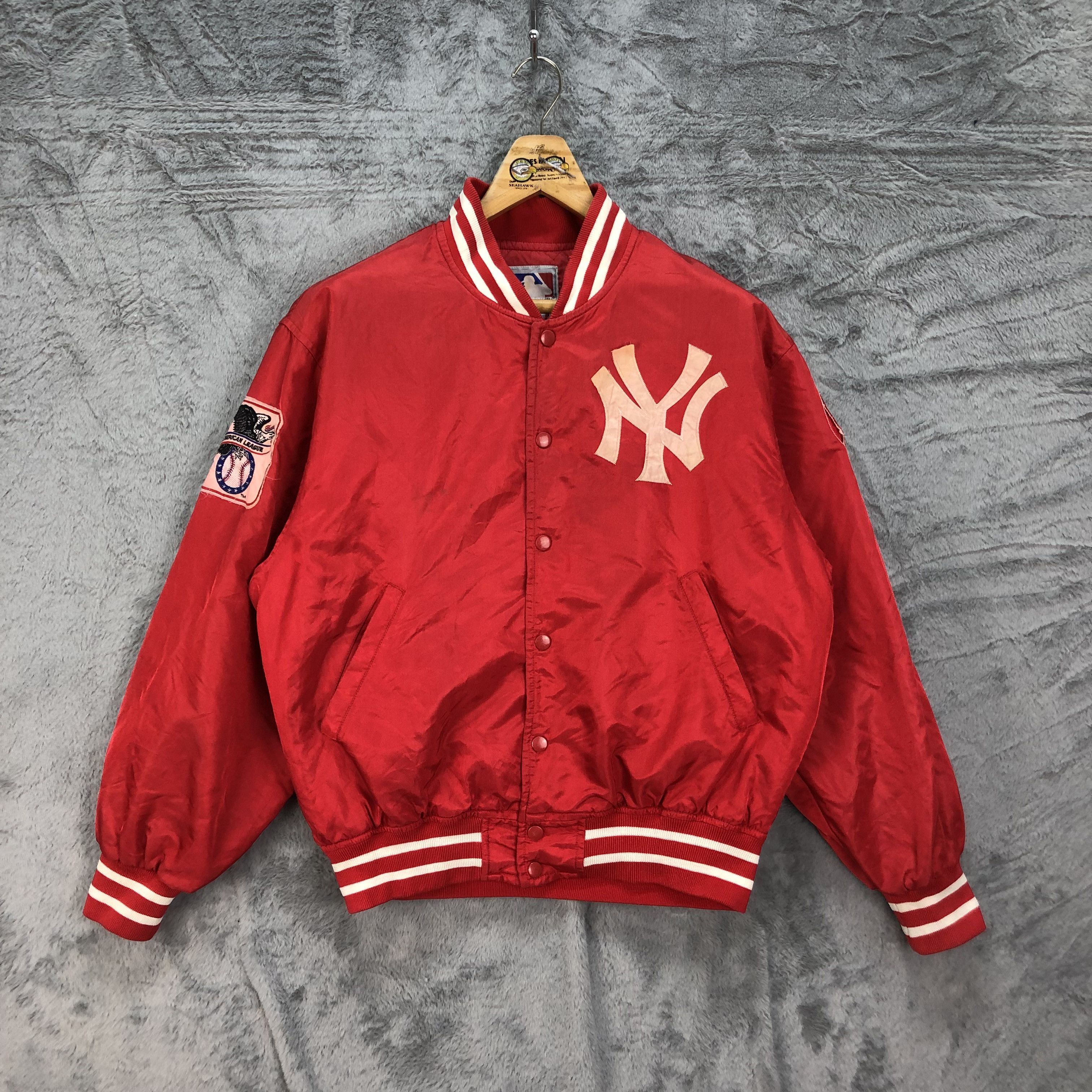 MLB MLB New York Yankees Big Logo Red Stadium Jacket #4618-168 Size US L / EU 52-54 / 3 - 2 Thumbnail