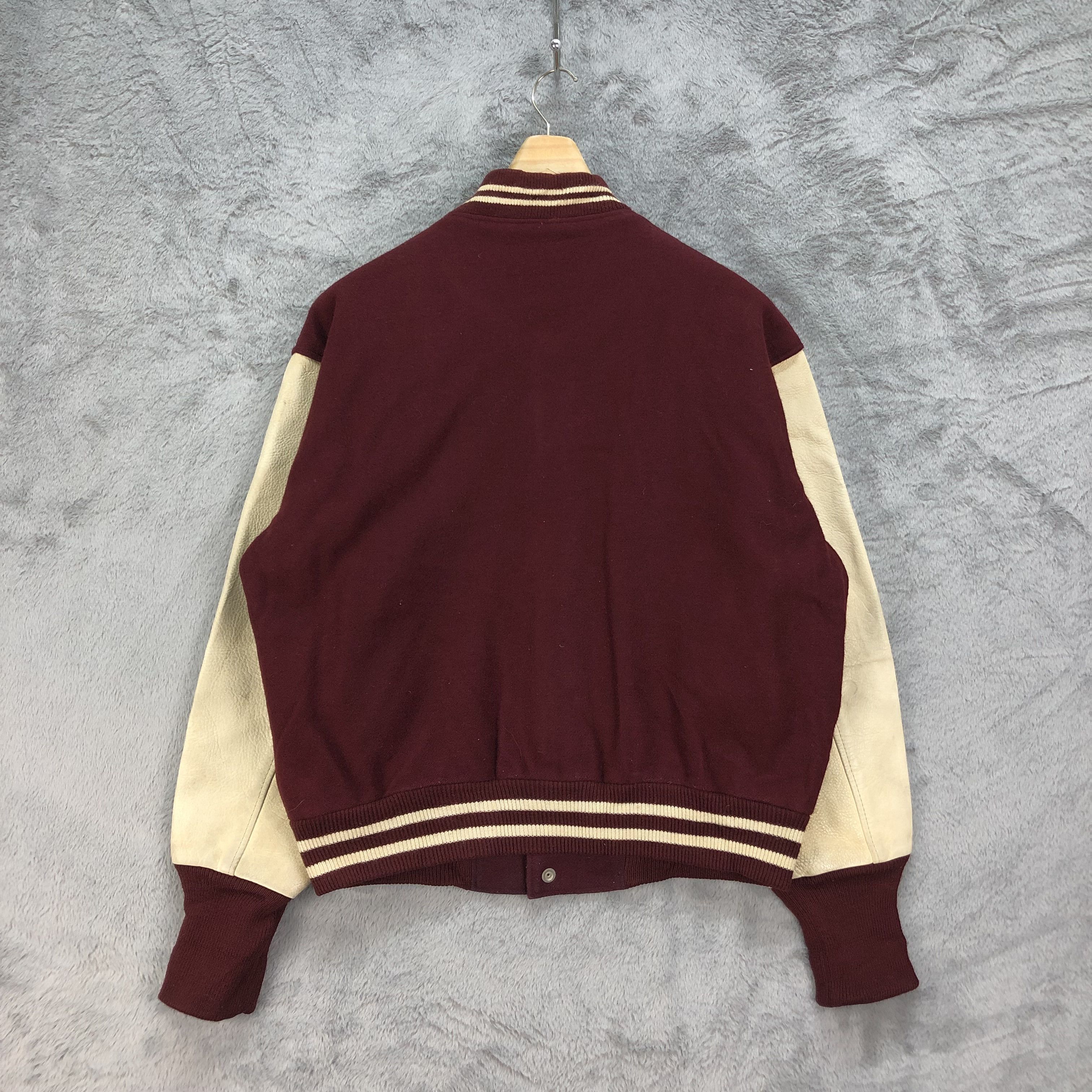Japanese Brand 30th Anniversary IVY LEAGUE Wool Leather Varsity #4798-170 Size US L / EU 52-54 / 3 - 14 Thumbnail