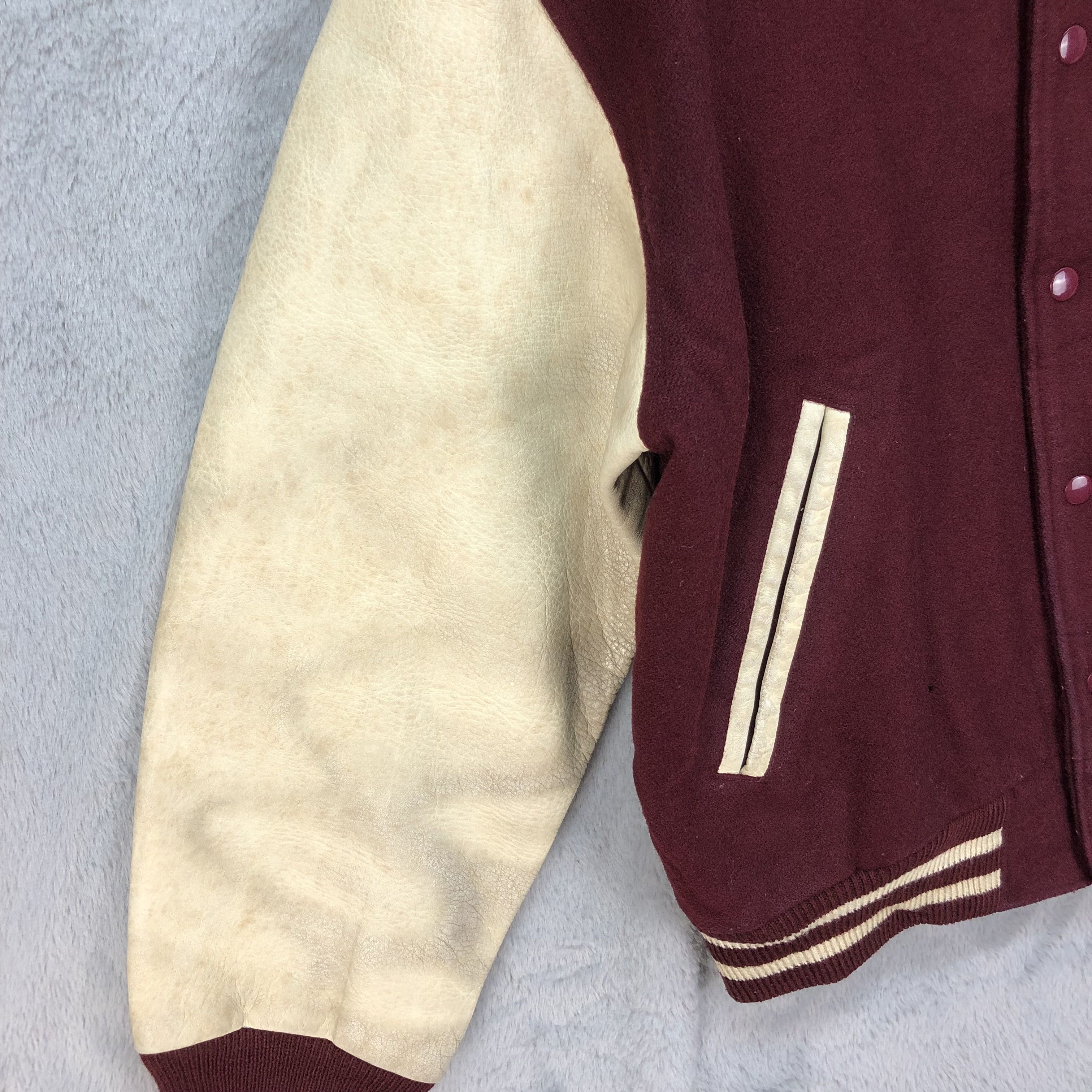 Japanese Brand 30th Anniversary IVY LEAGUE Wool Leather Varsity #4798-170 Size US L / EU 52-54 / 3 - 7 Thumbnail