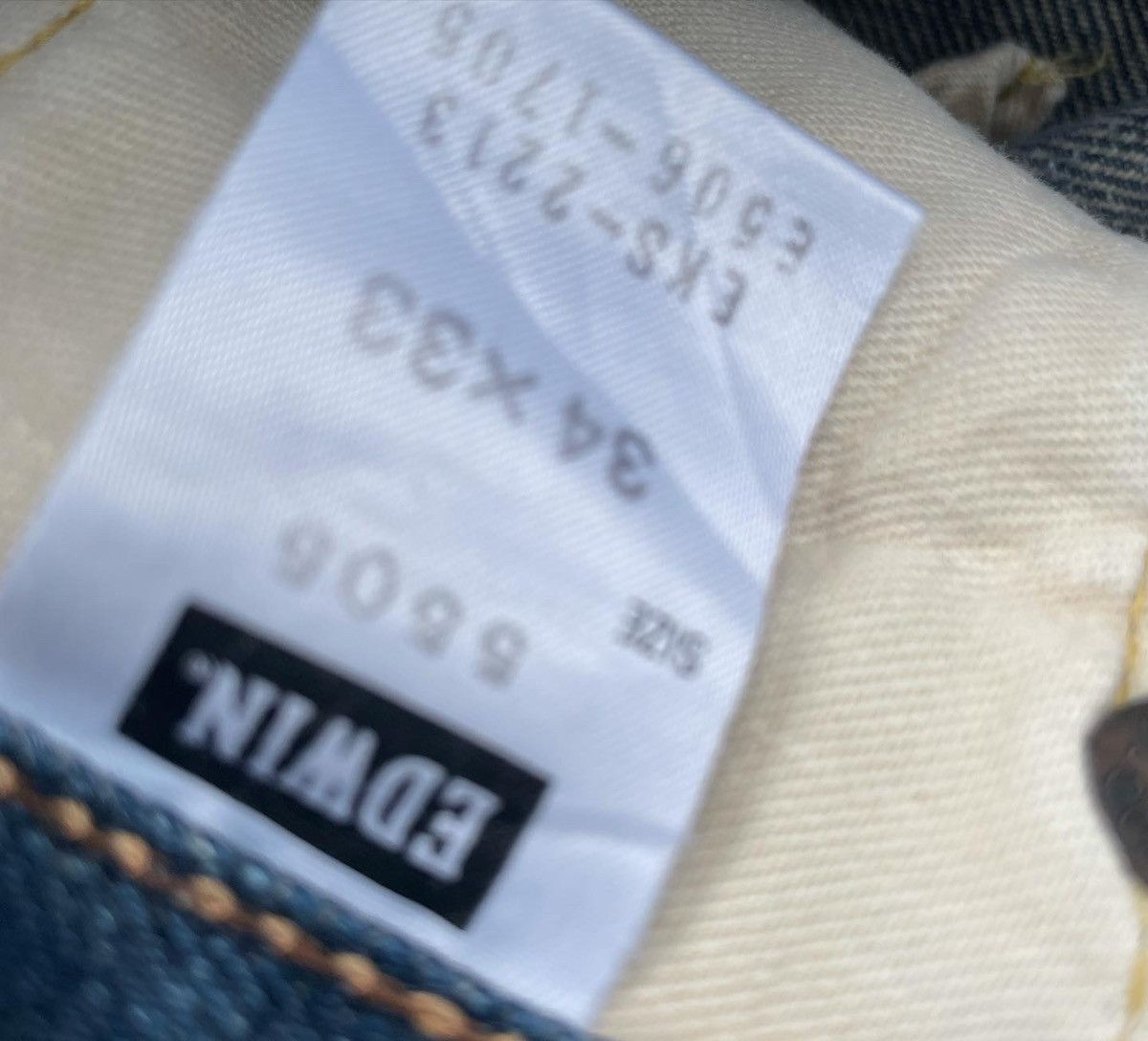 Edwin Vintage Edwin 505ZX Selvedge Aging Distressed Size US 34 / EU 50 - 9 Thumbnail