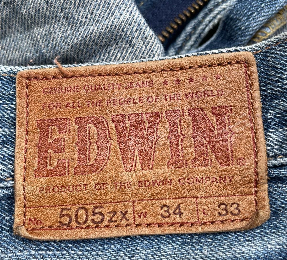 Edwin Vintage Edwin 505ZX Selvedge Aging Distressed Size US 34 / EU 50 - 7 Thumbnail