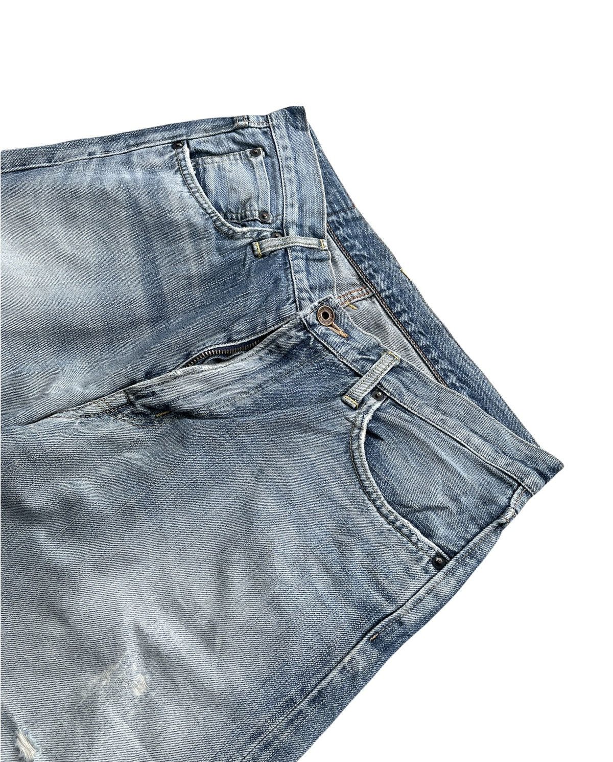 Edwin Vintage Edwin 505ZX Selvedge Aging Distressed Size US 34 / EU 50 - 13 Thumbnail