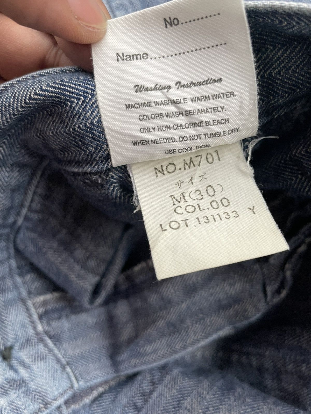Japanese Brand × Vintage Vintage Blue Way HBT Baker Pant Size US 32 / EU 48 - 9 Thumbnail