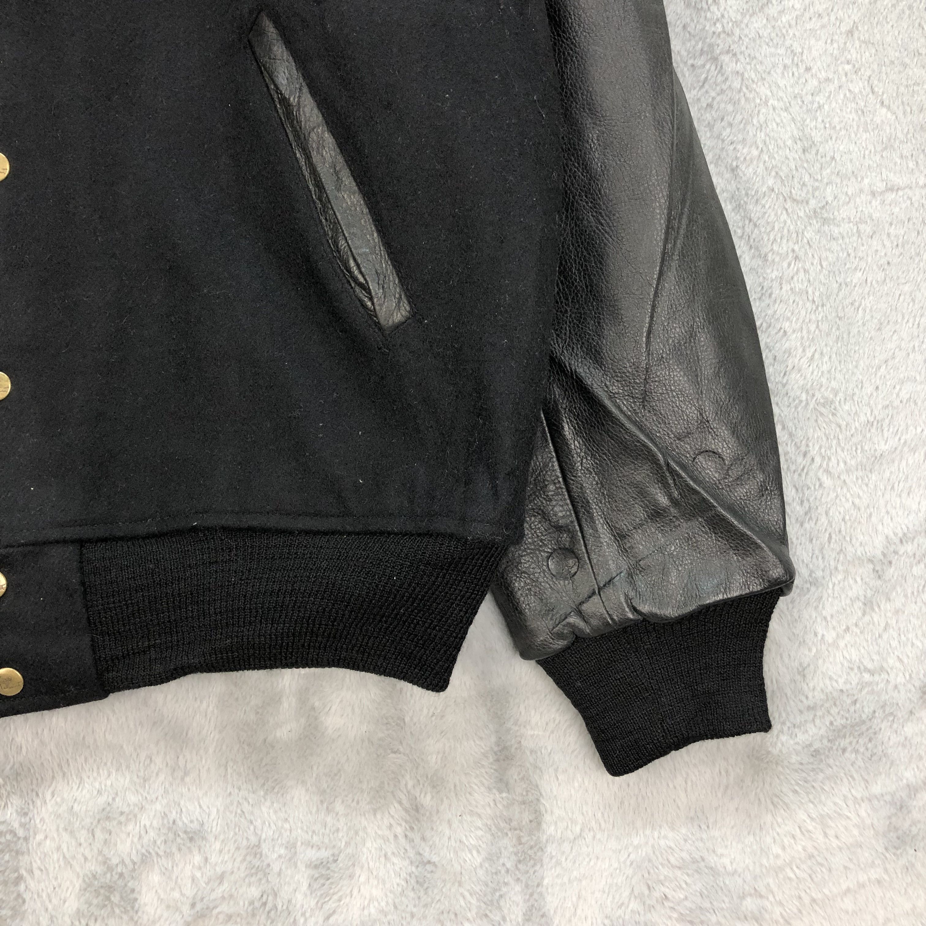 Karl Helmut KARL HELMUT BIG LOGO WOOL LEATHER VARSITY JACKET #4903-175 Size US XL / EU 56 / 4 - 7 Thumbnail