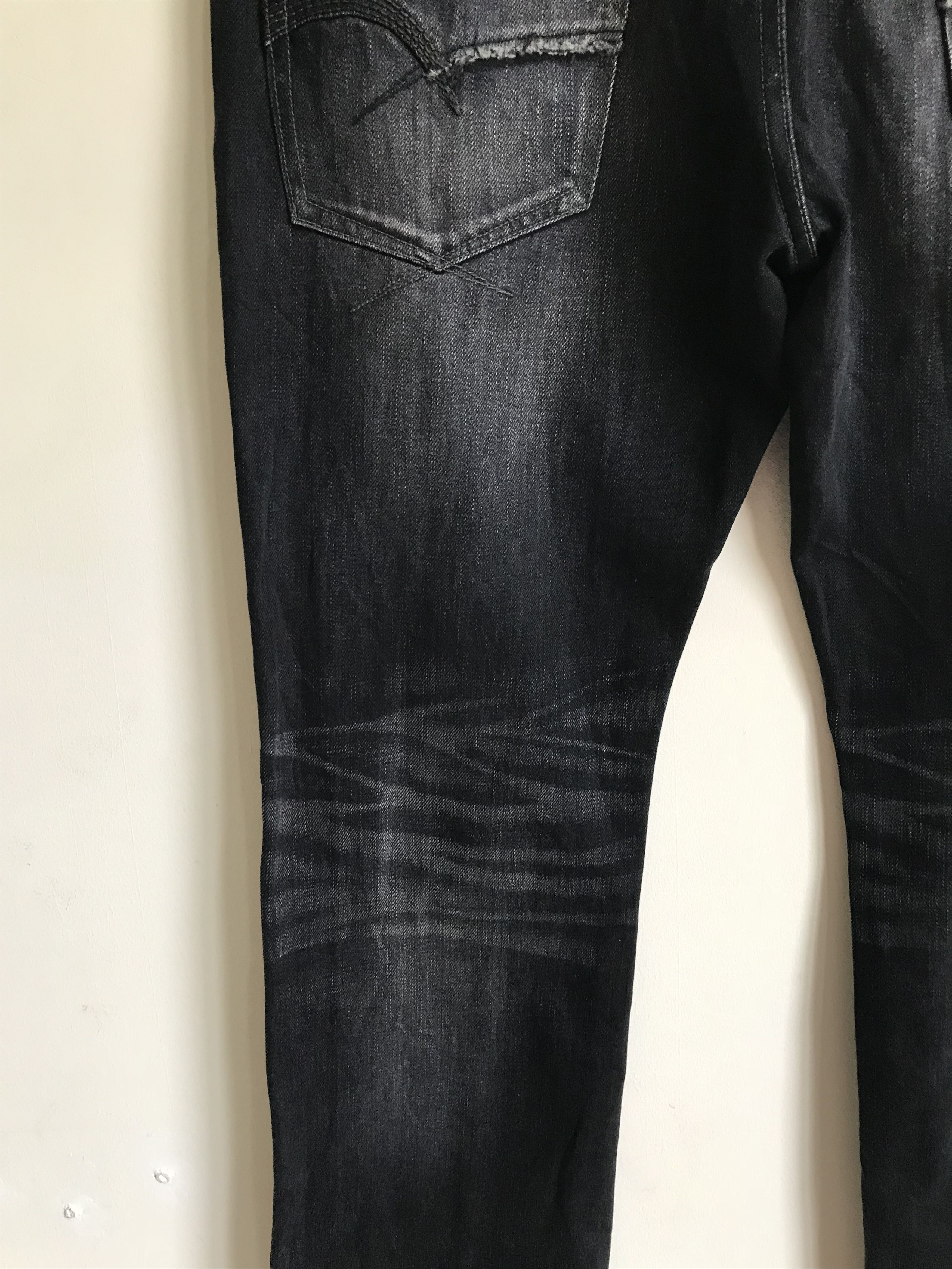 Kapital Vintage 90s BARTACK Distressed Faded Clawmark Denim Jeans Size US 32 / EU 48 - 13 Thumbnail