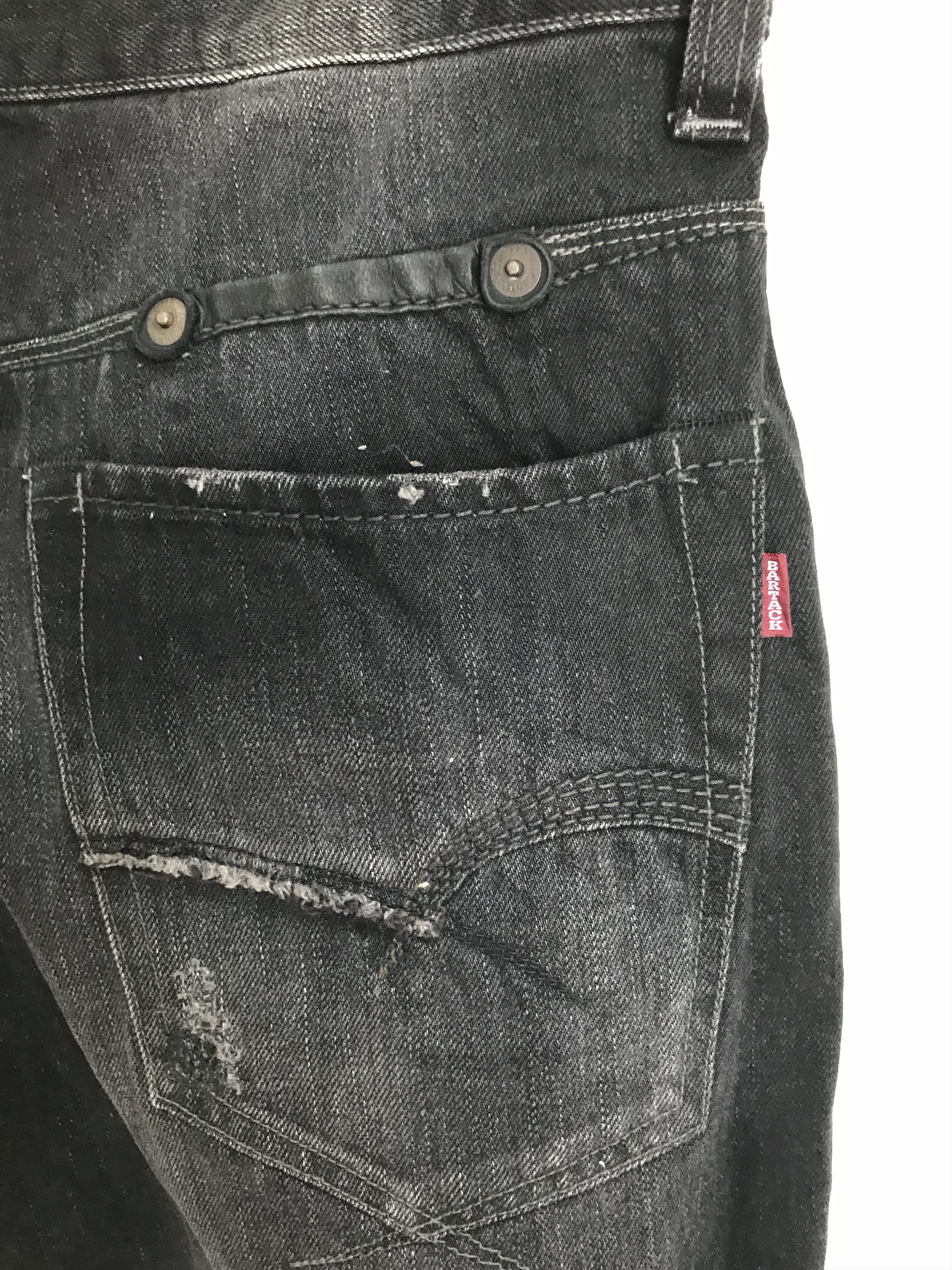 Kapital Vintage 90s BARTACK Distressed Faded Clawmark Denim Jeans Size US 32 / EU 48 - 14 Thumbnail