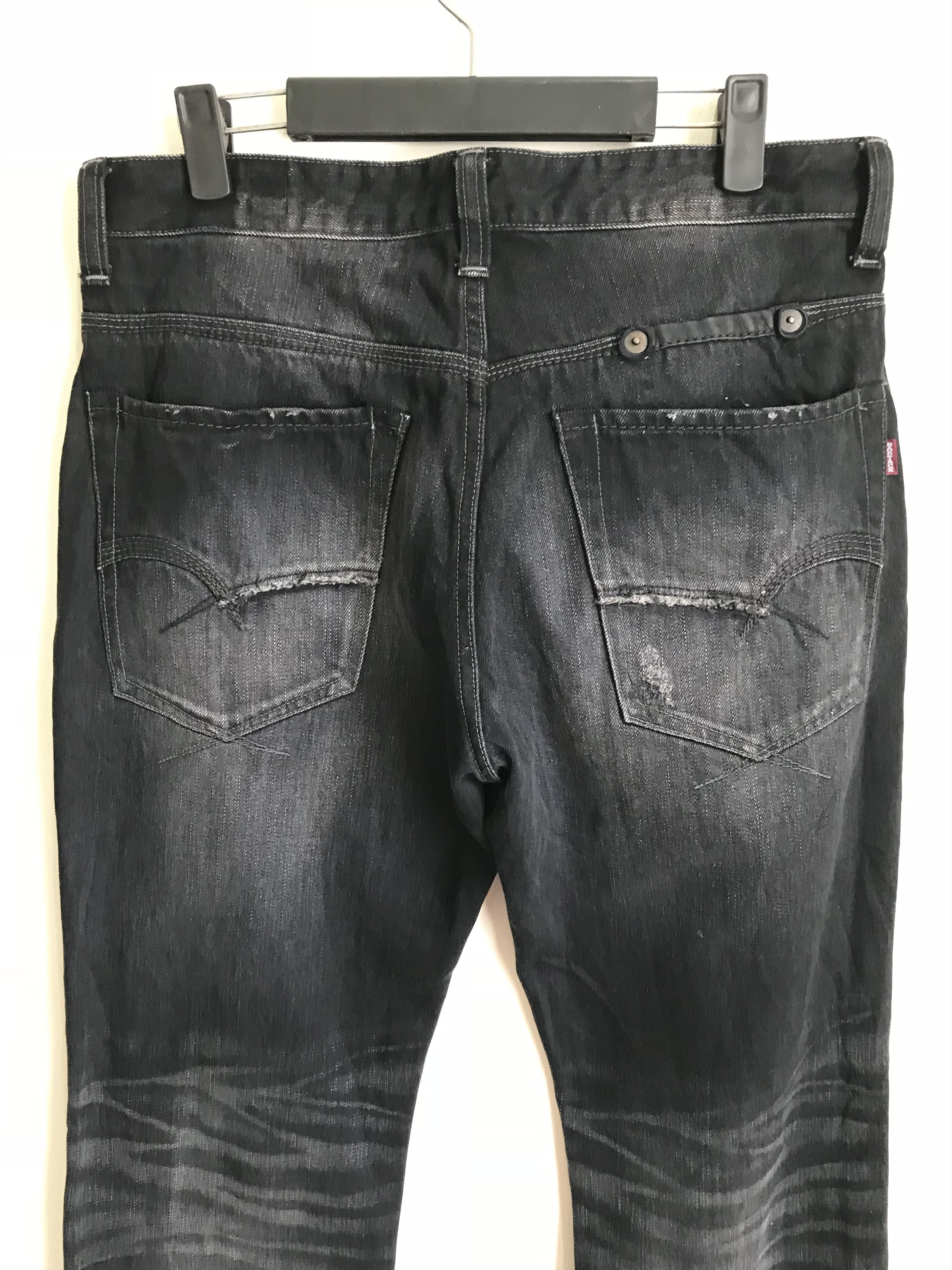 Kapital Vintage 90s BARTACK Distressed Faded Clawmark Denim Jeans Size US 32 / EU 48 - 9 Thumbnail