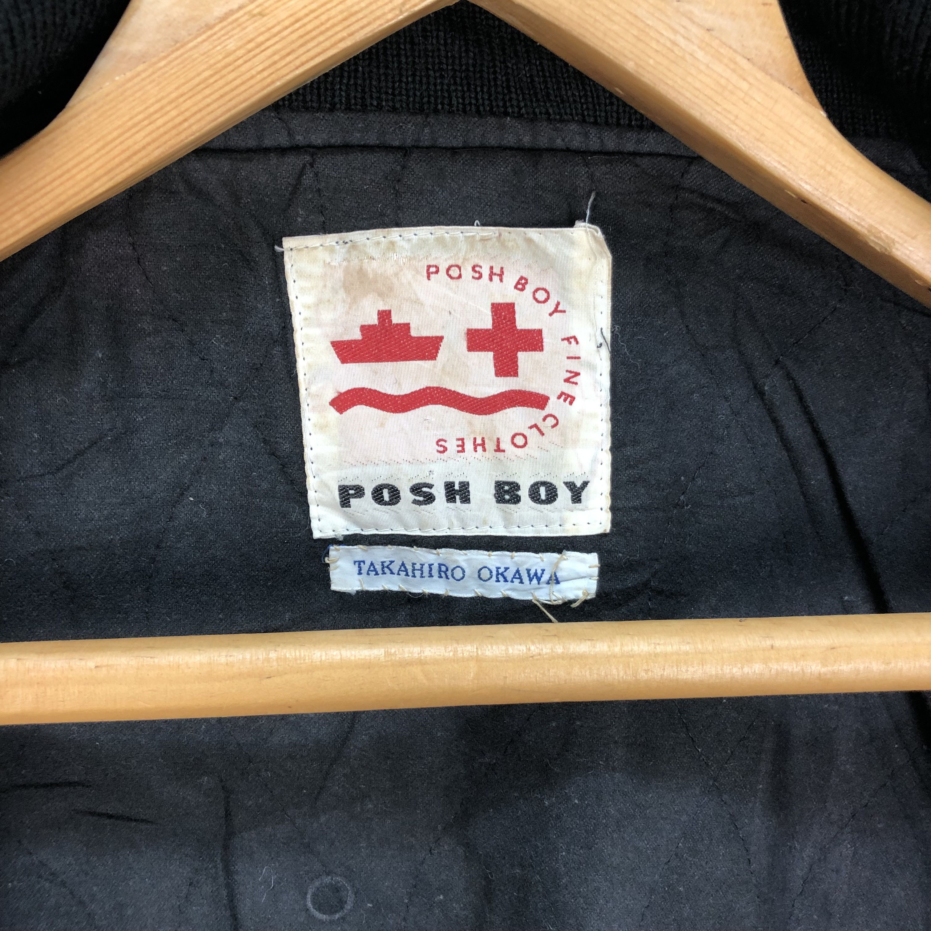 Vintage RARE🔥 POSH BOY by TAKAHIRO OKAWA VARSITY JACKET #4919-36 Size US XXL / EU 58 / 5 - 11 Thumbnail