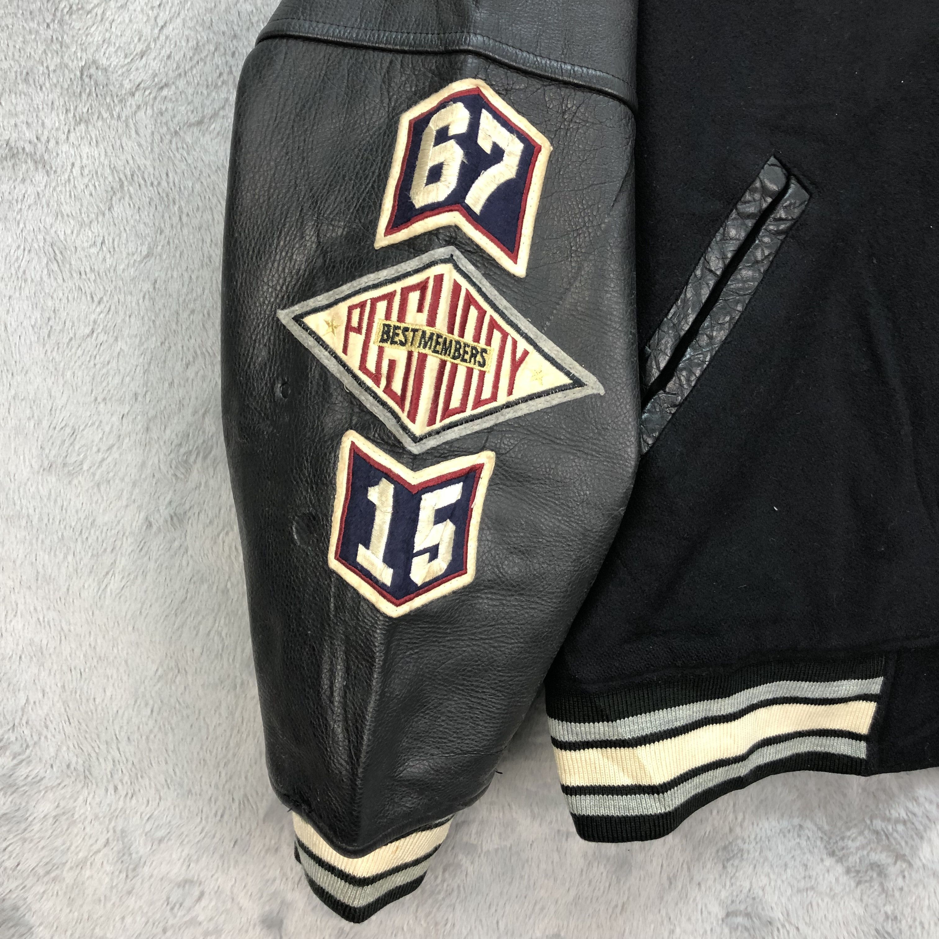 Vintage RARE🔥 POSH BOY by TAKAHIRO OKAWA VARSITY JACKET #4919-36 Size US XXL / EU 58 / 5 - 8 Thumbnail
