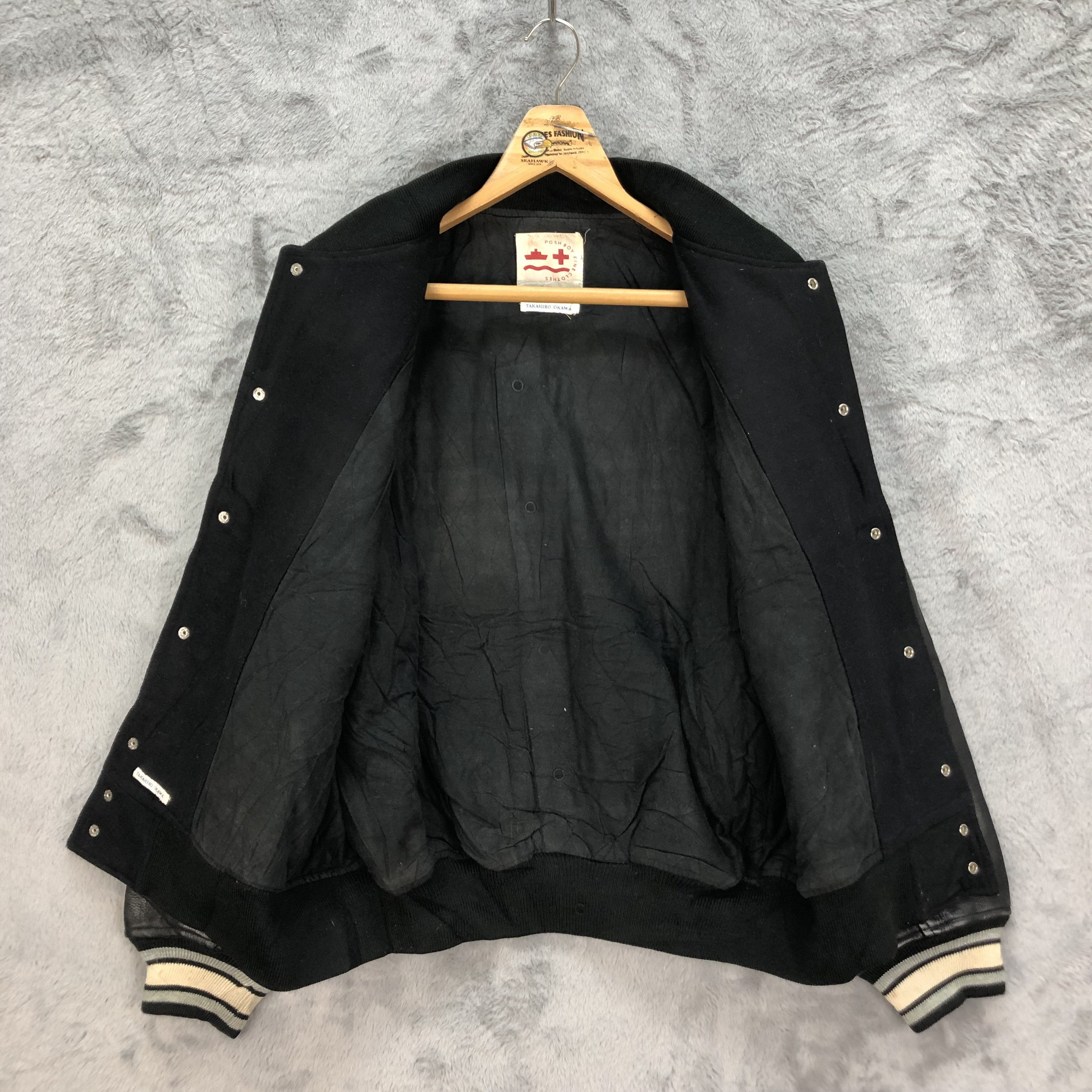 Vintage RARE🔥 POSH BOY by TAKAHIRO OKAWA VARSITY JACKET #4919-36 Size US XXL / EU 58 / 5 - 10 Thumbnail