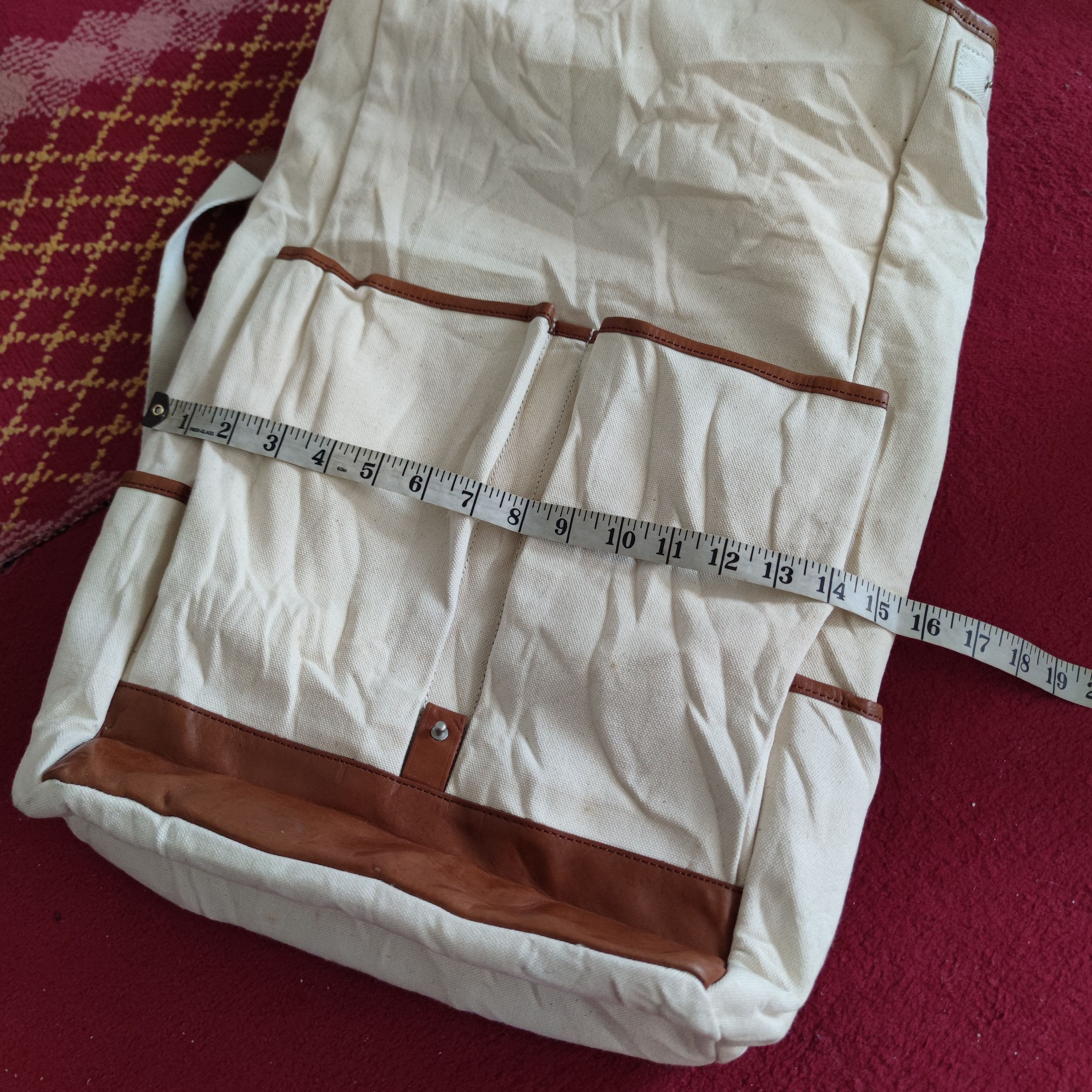 Japanese Brand MANUFACTURED BY SAILOR'S CANVAS WITH LEATHER TRIM BACKPACK Size ONE SIZE - 19 Thumbnail