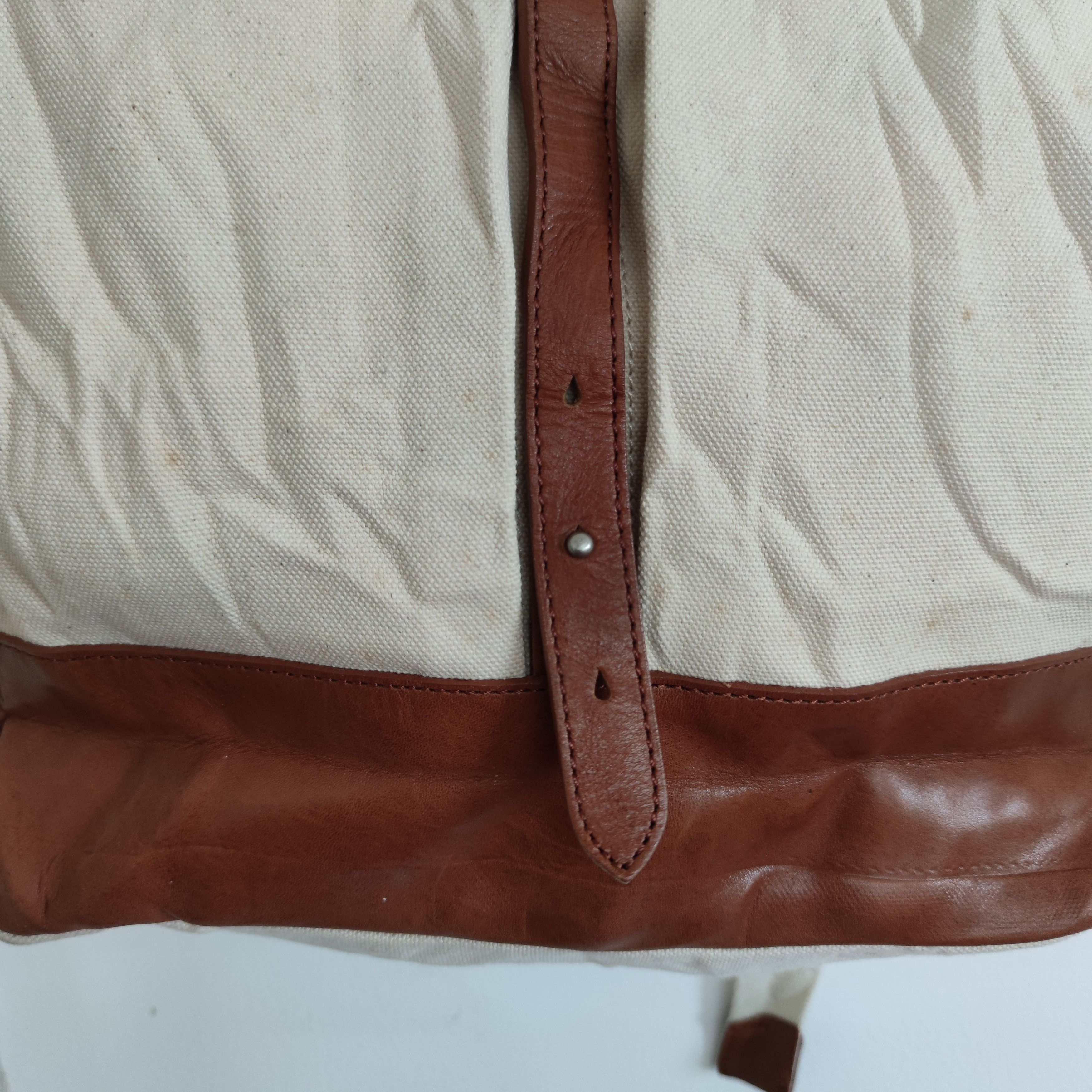 Japanese Brand MANUFACTURED BY SAILOR'S CANVAS WITH LEATHER TRIM BACKPACK Size ONE SIZE - 10 Thumbnail