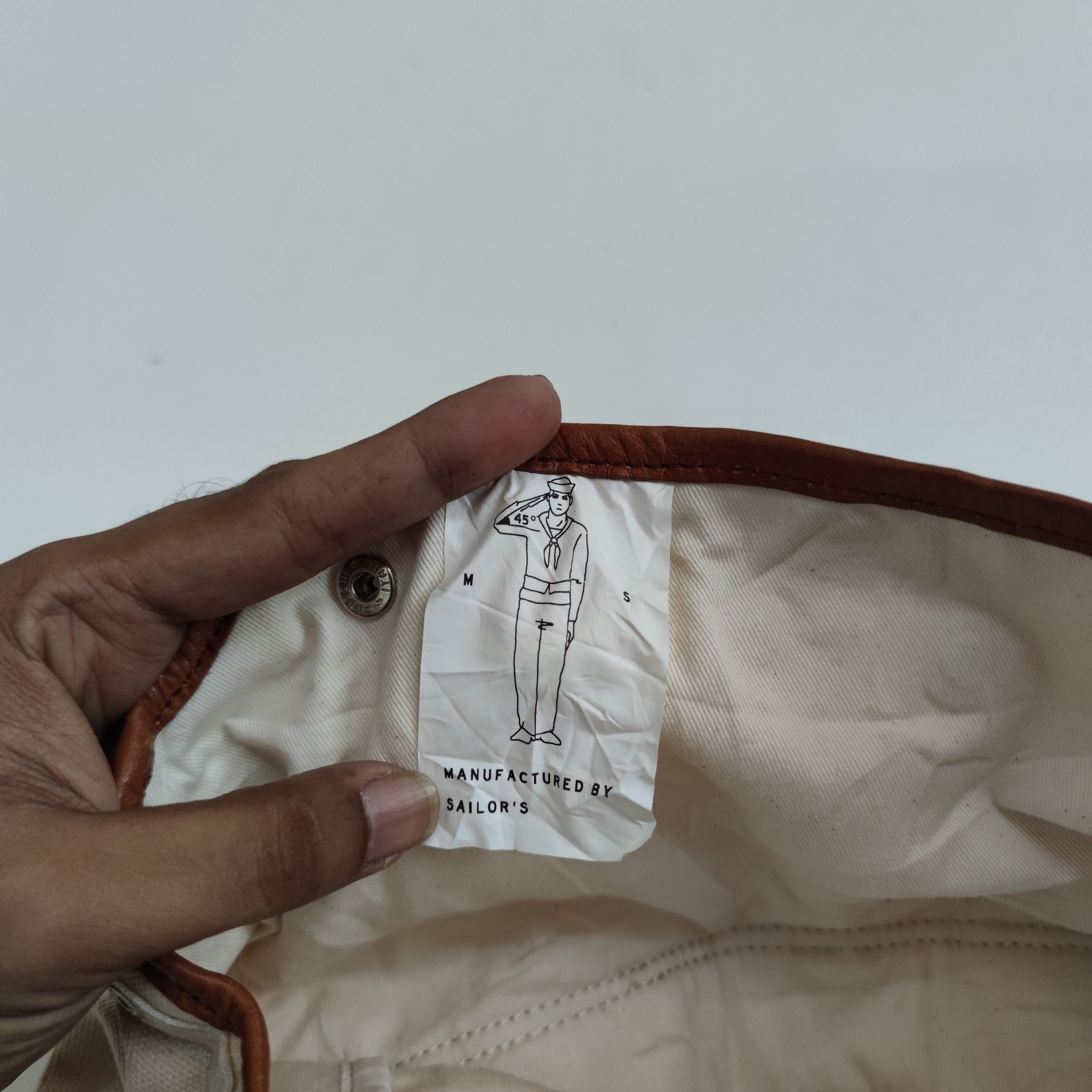 Japanese Brand MANUFACTURED BY SAILOR'S CANVAS WITH LEATHER TRIM BACKPACK Size ONE SIZE - 5 Thumbnail