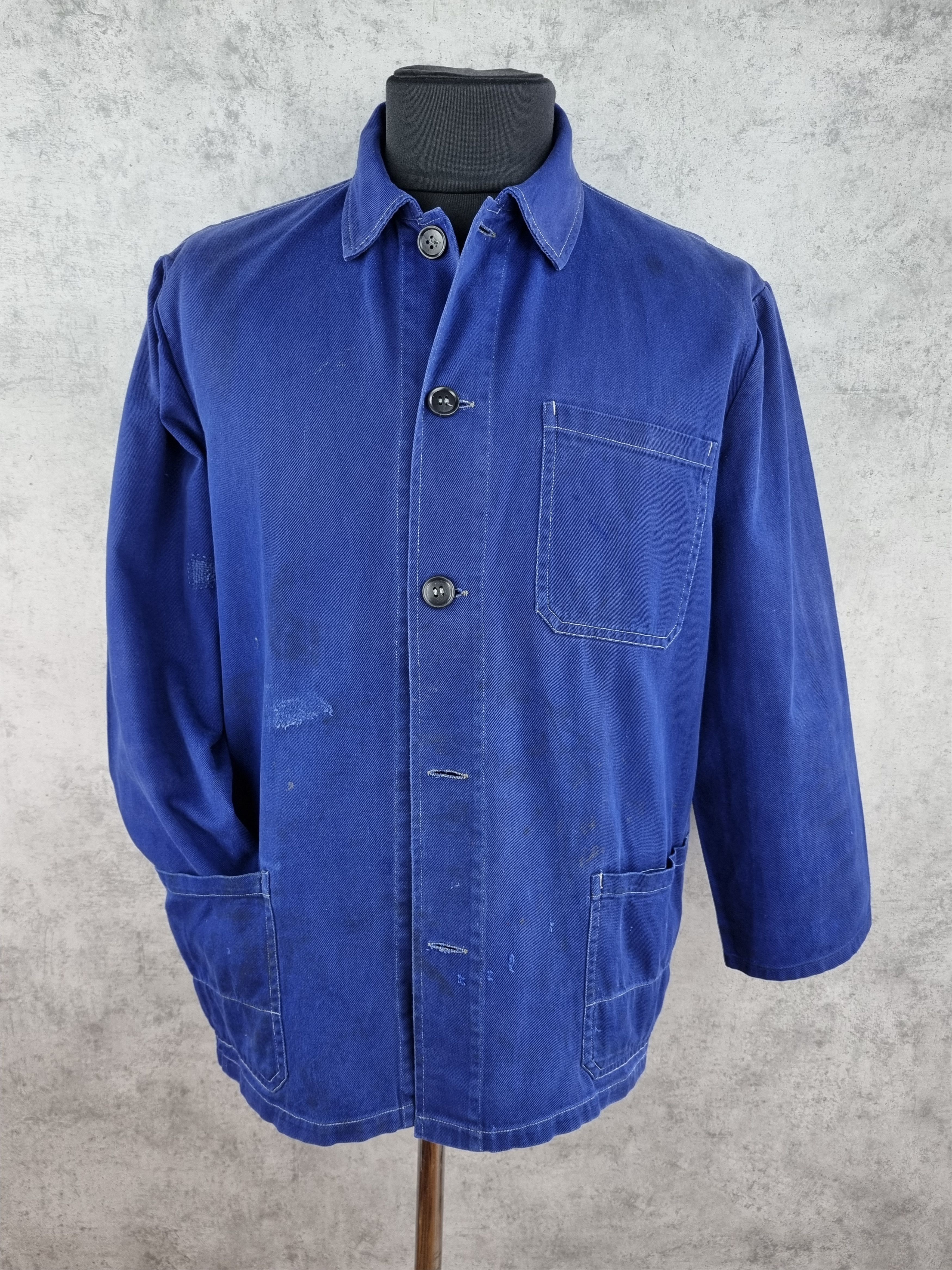 Le Laboureur × Vetra 70s Sanfor Chore Faded French Worker Light Jacket Size US L / EU 52-54 / 3 - 5 Thumbnail