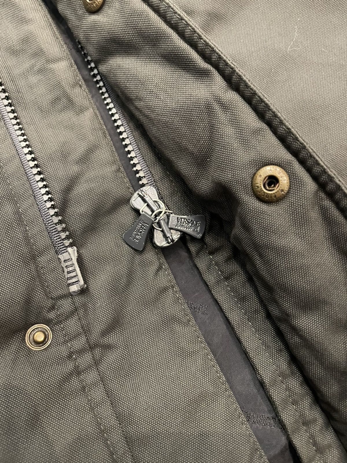 Versace Versace Technical Dark Grey Puffer Jacket Size US M / EU 48-50 / 2 - 16 Thumbnail