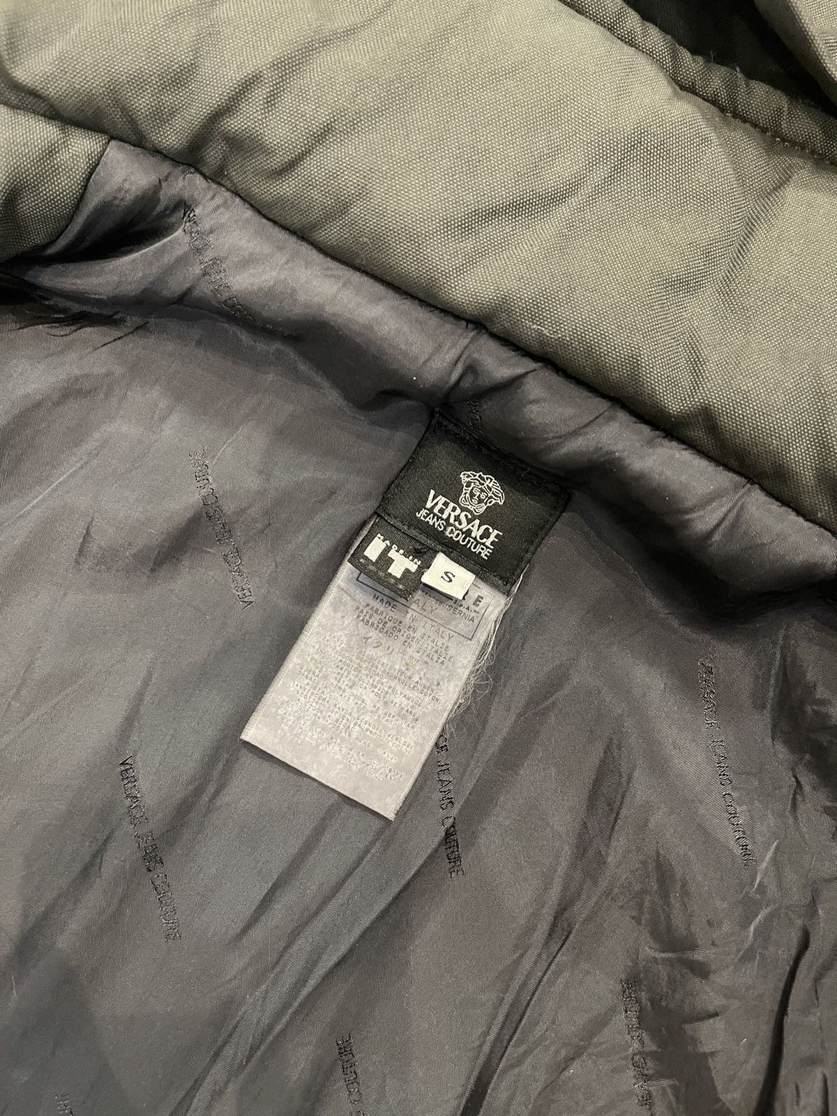 Versace Versace Technical Dark Grey Puffer Jacket Size US M / EU 48-50 / 2 - 18 Thumbnail