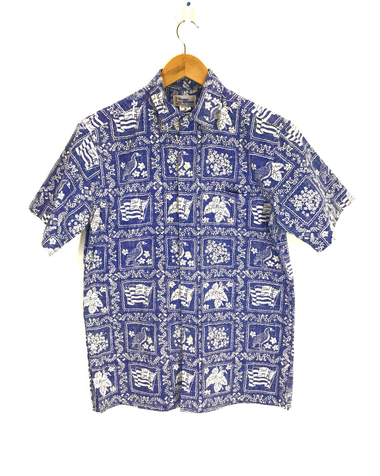 Reyn Spooner Vintage REYN SPOONER Square Pattern Reversed Print Size US S / EU 44-46 / 1 - 1 Thumbnail