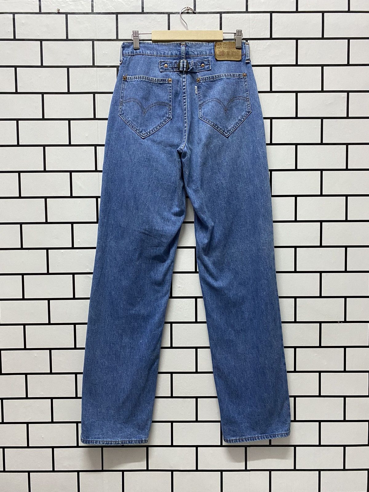 Levi's × Other × Vintage Vintage Levis Buckle Belt White Tag Denim Pants Size US 28 / EU 44 - 1 Thumbnail