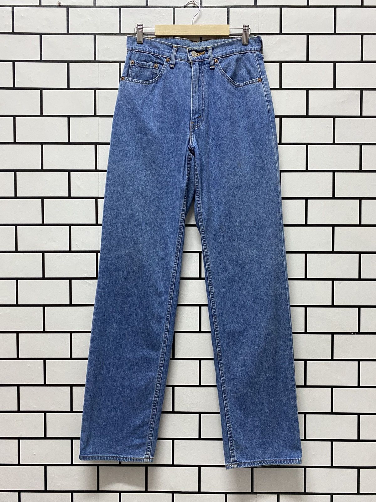 Levi's × Other × Vintage Vintage Levis Buckle Belt White Tag Denim Pants Size US 28 / EU 44 - 2 Thumbnail