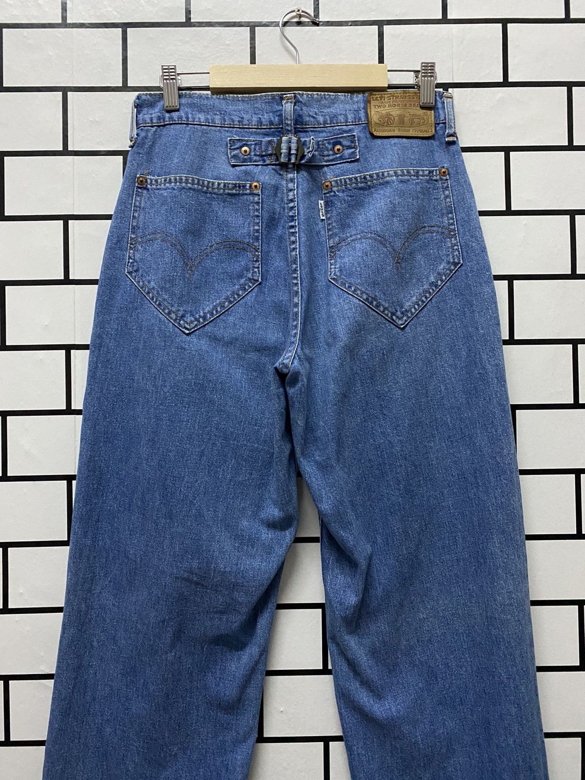 Levi's × Other × Vintage Vintage Levis Buckle Belt White Tag Denim Pants Size US 28 / EU 44 - 3 Thumbnail