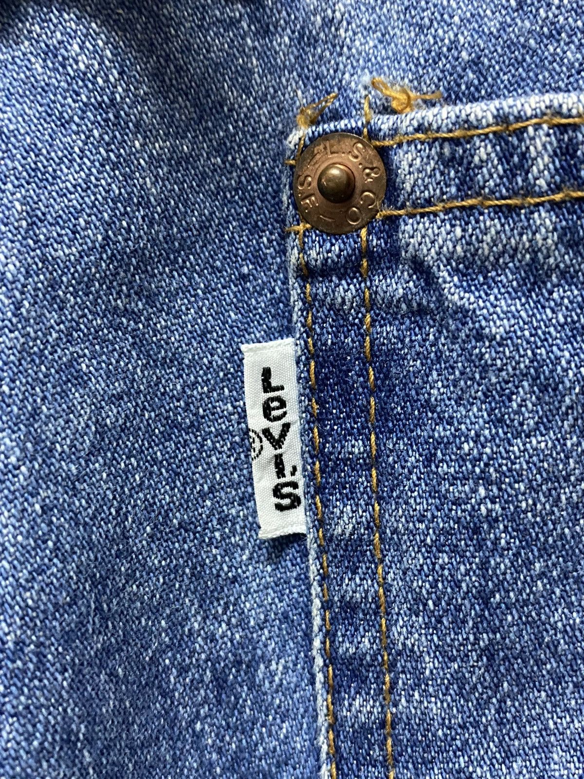 Levi's × Other × Vintage Vintage Levis Buckle Belt White Tag Denim Pants Size US 28 / EU 44 - 6 Thumbnail