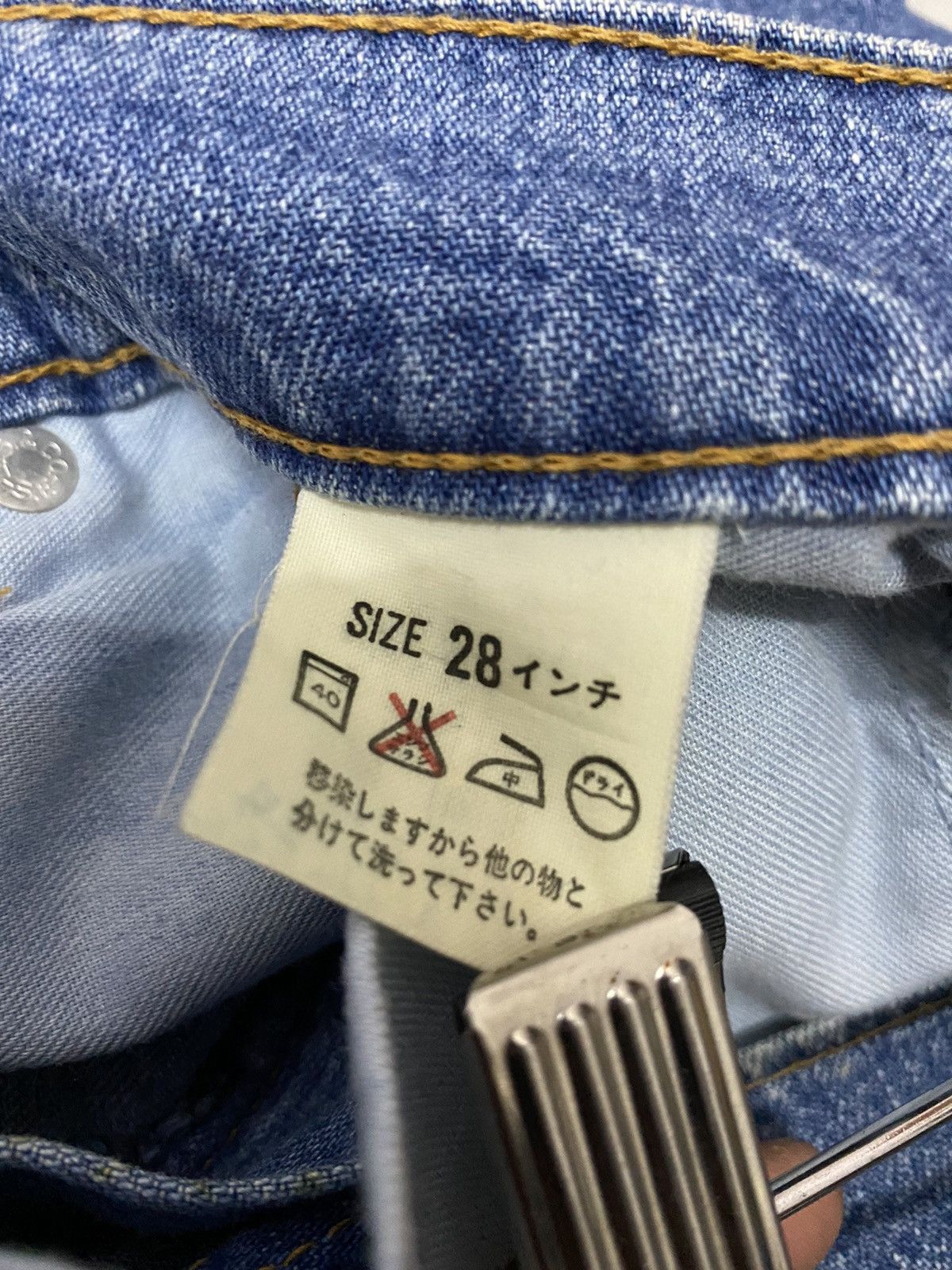 Levi's × Other × Vintage Vintage Levis Buckle Belt White Tag Denim Pants Size US 28 / EU 44 - 13 Thumbnail