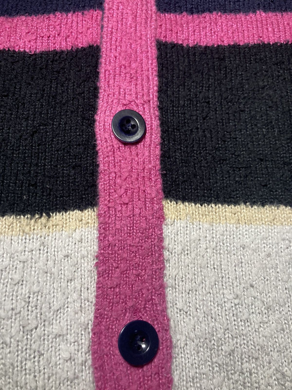 Sacai 2017 Sacai Pink Striped Cardigan 1 Neapolitan Ice Cream S17 Size US S / EU 44-46 / 1 - 3 Thumbnail