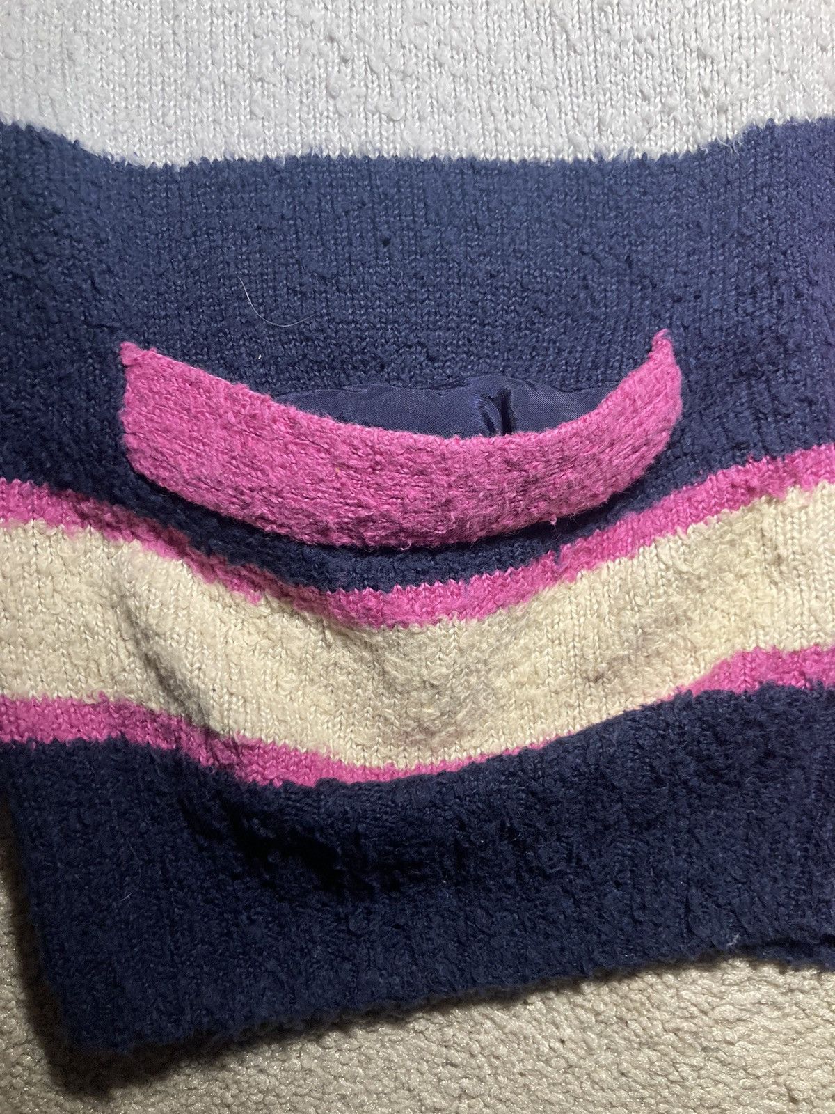 Sacai 2017 Sacai Pink Striped Cardigan 1 Neapolitan Ice Cream S17 Size US S / EU 44-46 / 1 - 4 Thumbnail
