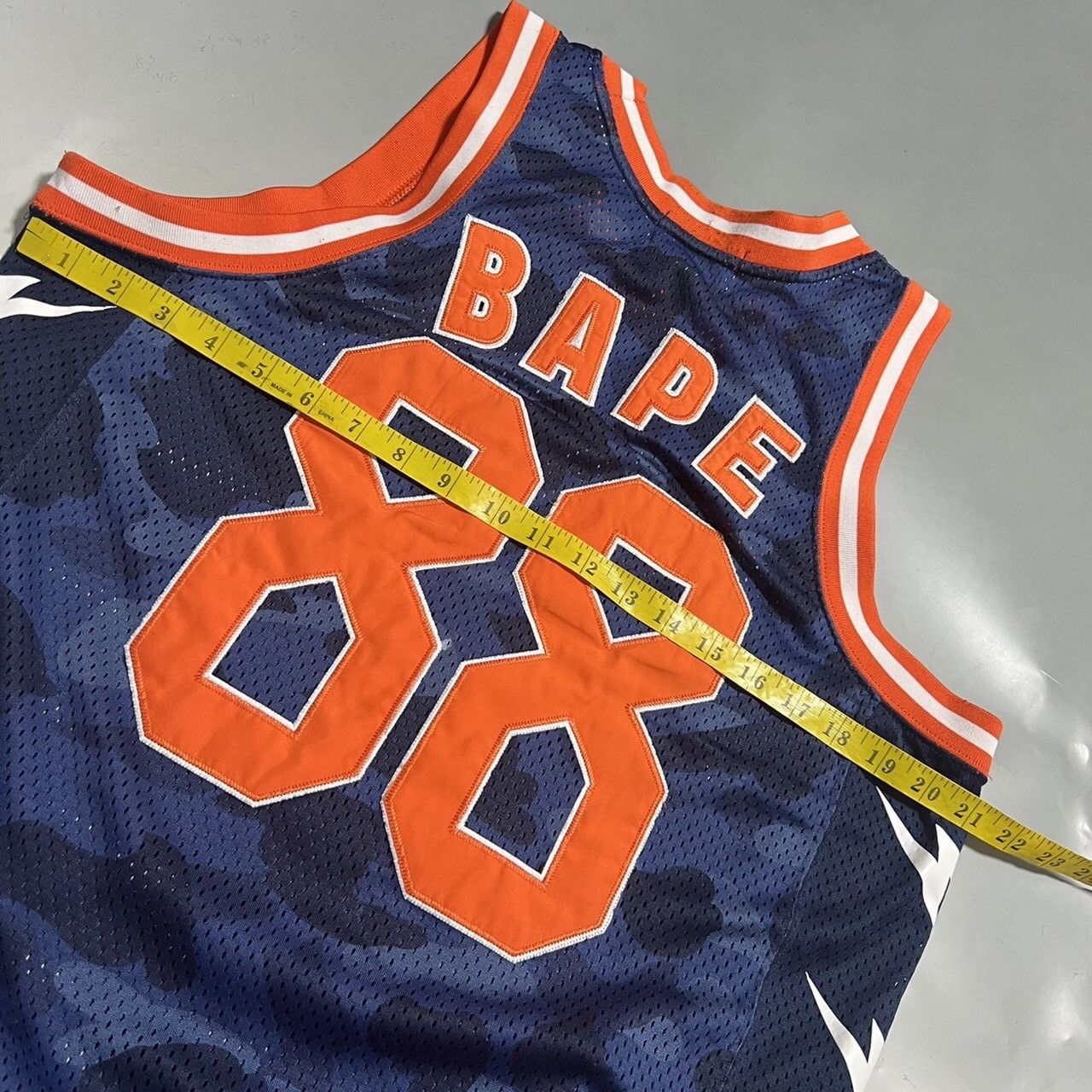 Bape BAPE basketball jersey blue camo Size US M / EU 48-50 / 2 - 7 Thumbnail
