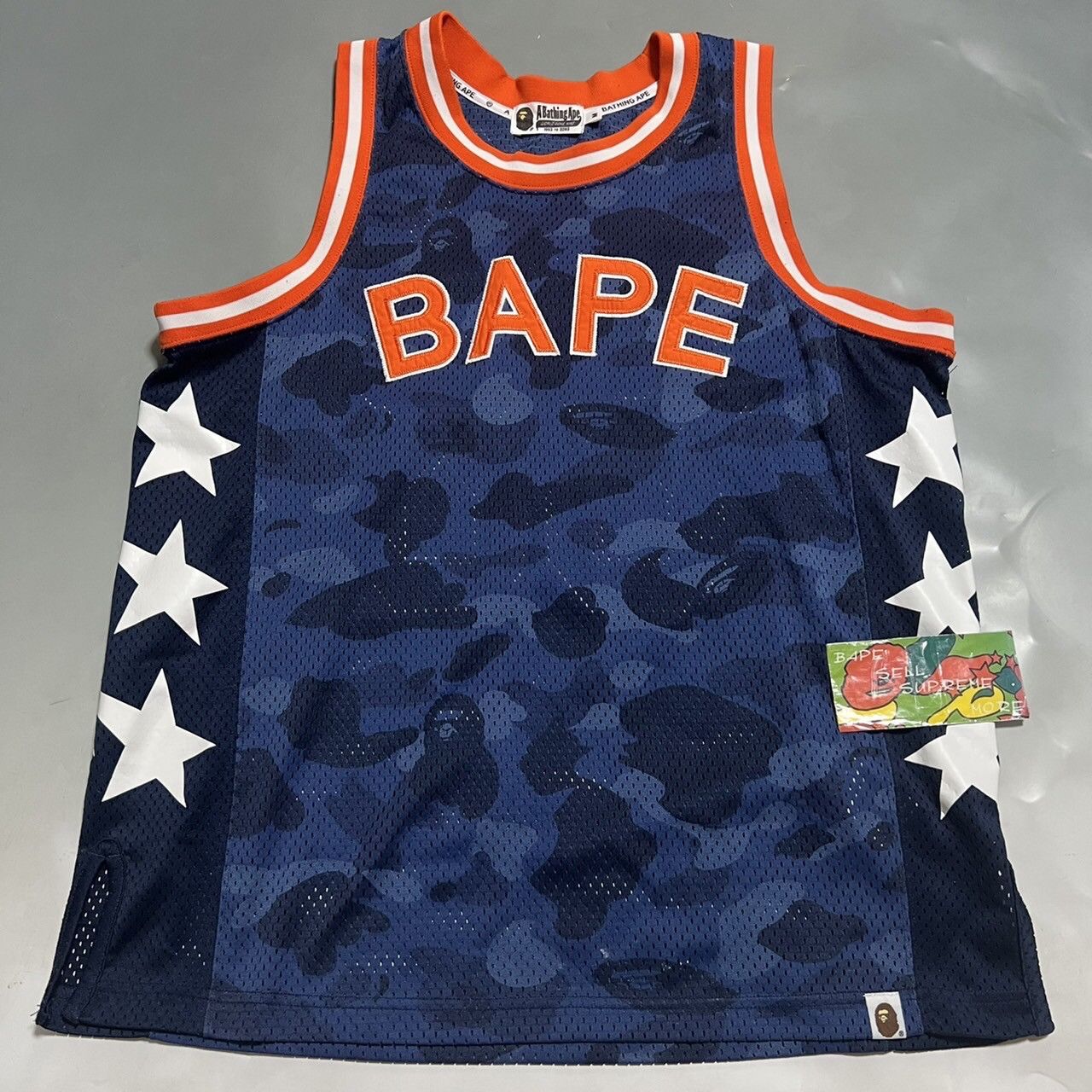 Bape BAPE basketball jersey blue camo Size US M / EU 48-50 / 2 - 1 Thumbnail