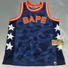 M] A Bathing Ape Bape NYC Basketball Jersey –