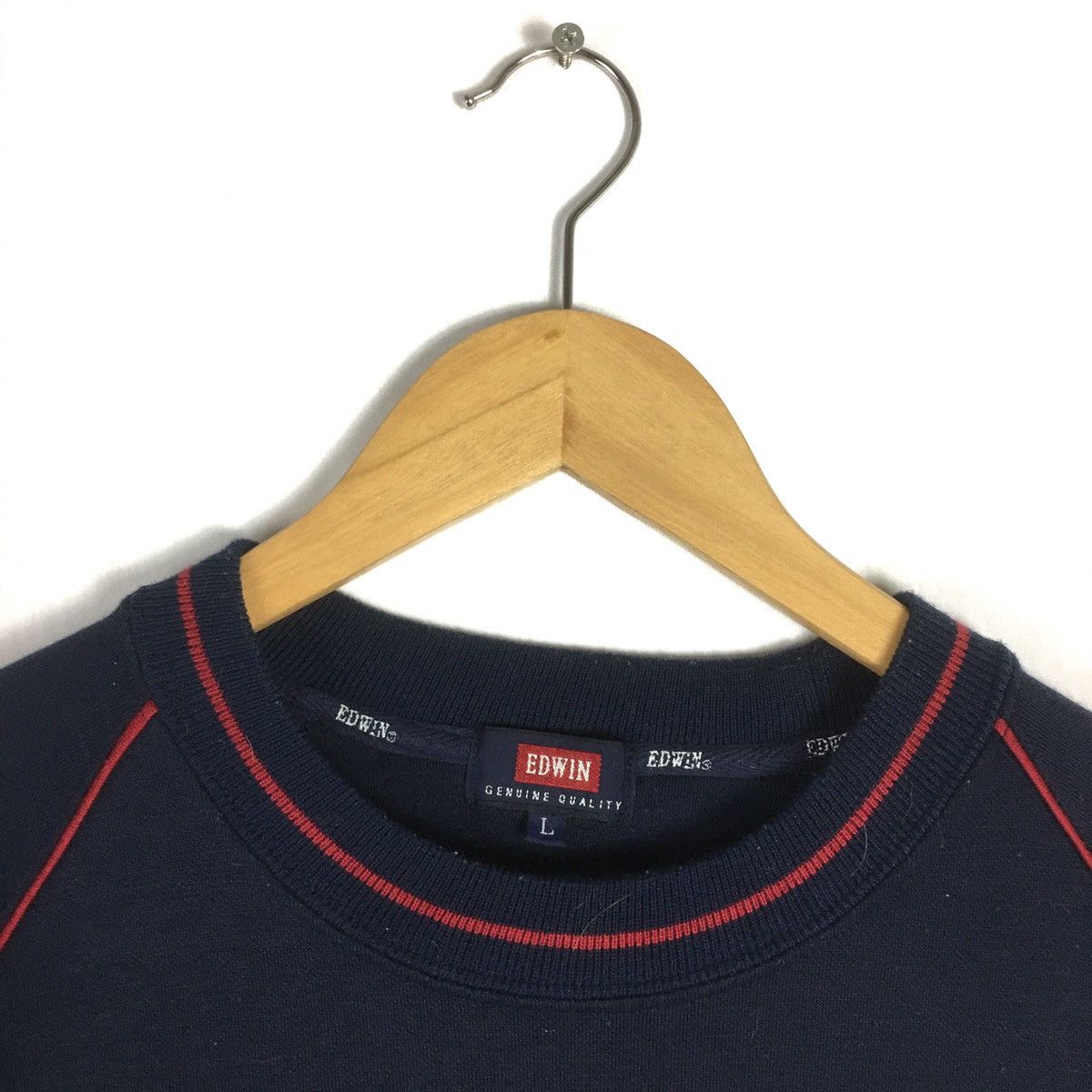 Edwin × Vintage Vintage Edwin Biglogo Spellout EDWIN long sleeve Size US M / EU 48-50 / 2 - 4 Thumbnail