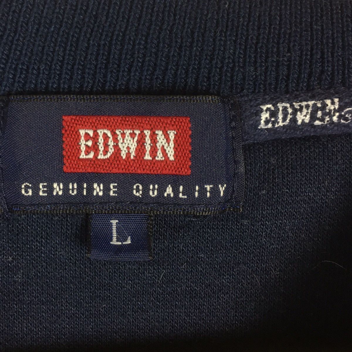 Edwin × Vintage Vintage Edwin Biglogo Spellout EDWIN long sleeve Size US M / EU 48-50 / 2 - 6 Thumbnail