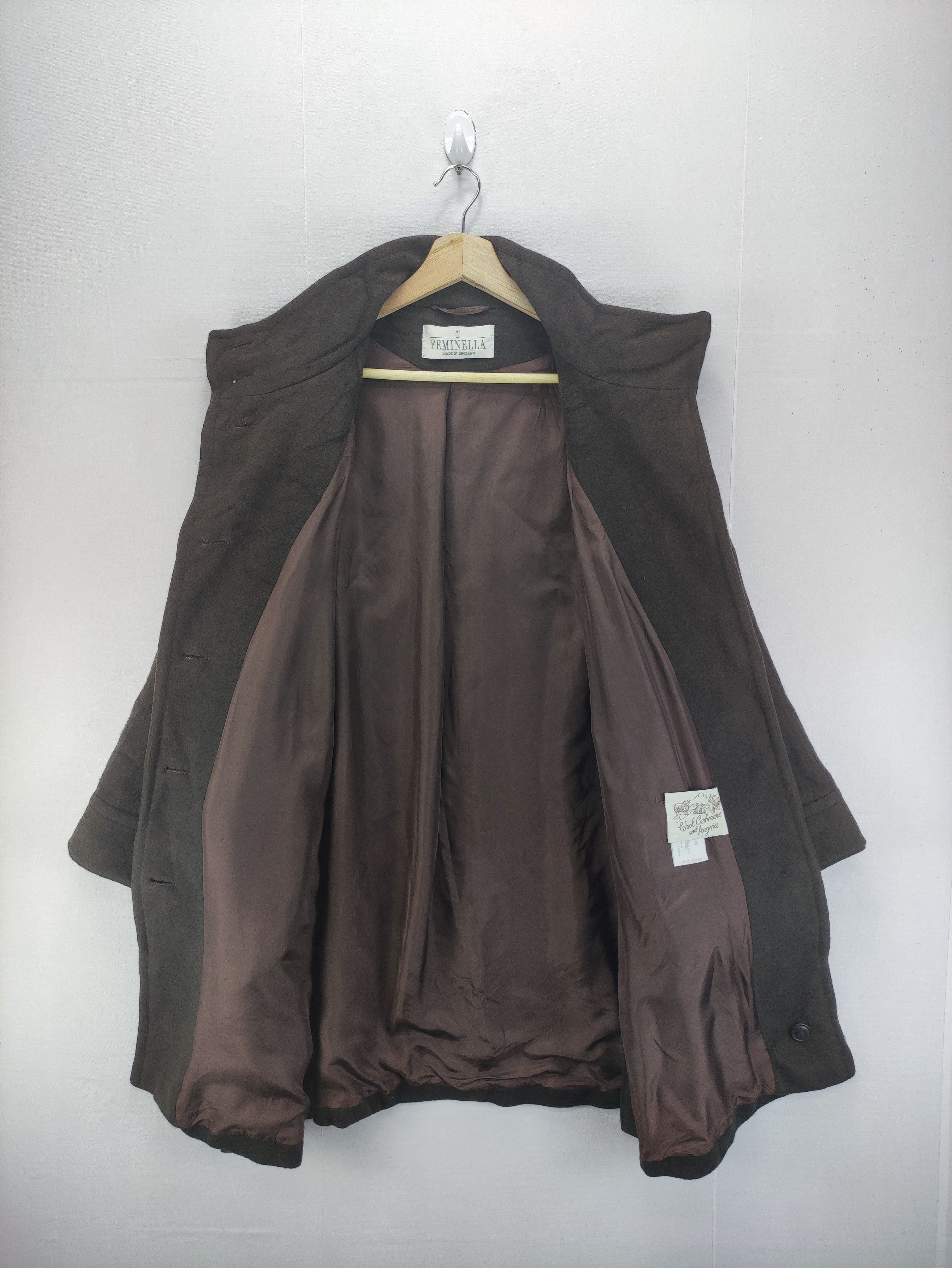 Vintage Vintage Wool Coat Jacket Button Up By Feminella Size US XXL / EU 58 / 5 - 5 Thumbnail