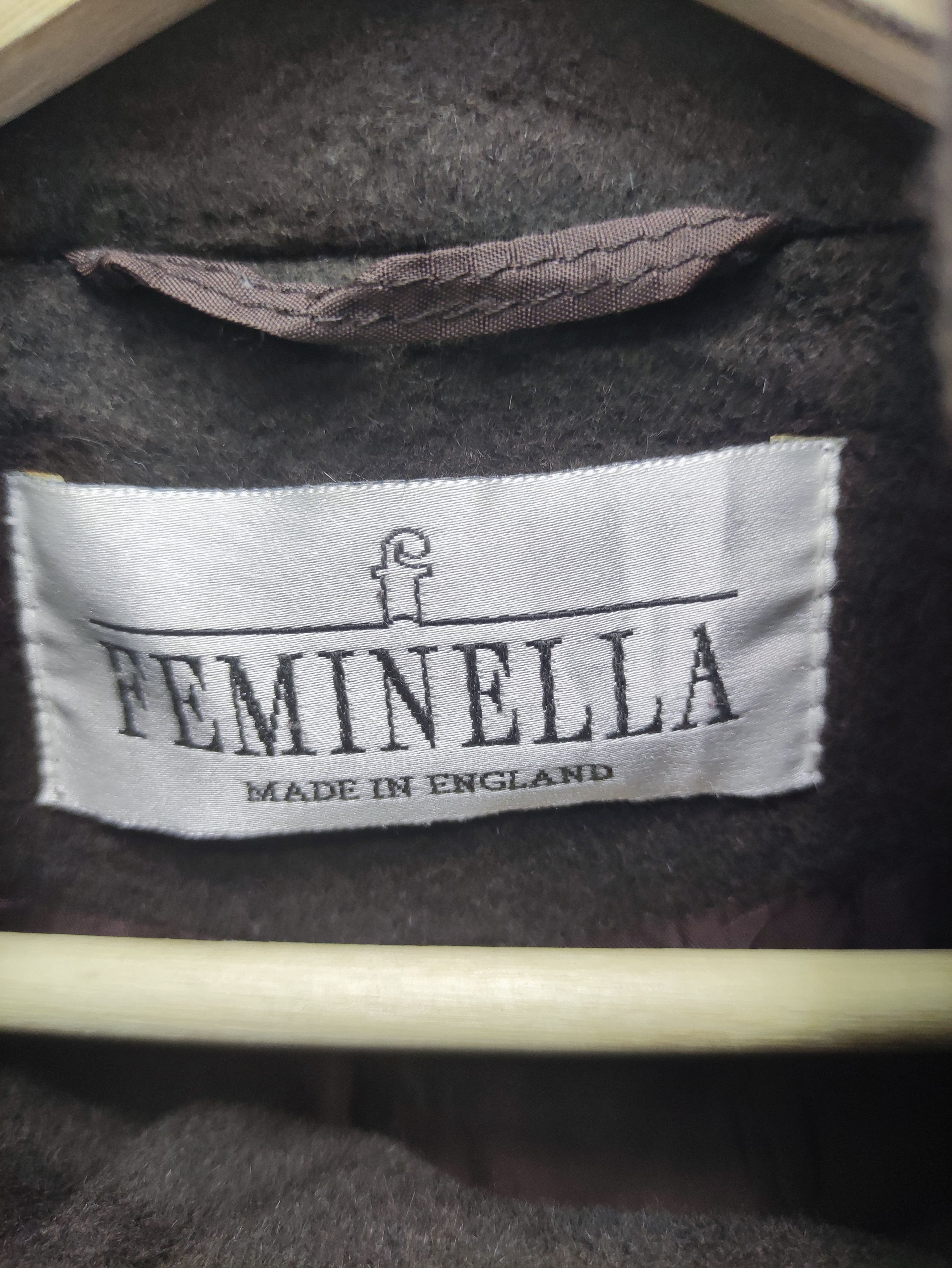 Vintage Vintage Wool Coat Jacket Button Up By Feminella Size US XXL / EU 58 / 5 - 2 Thumbnail