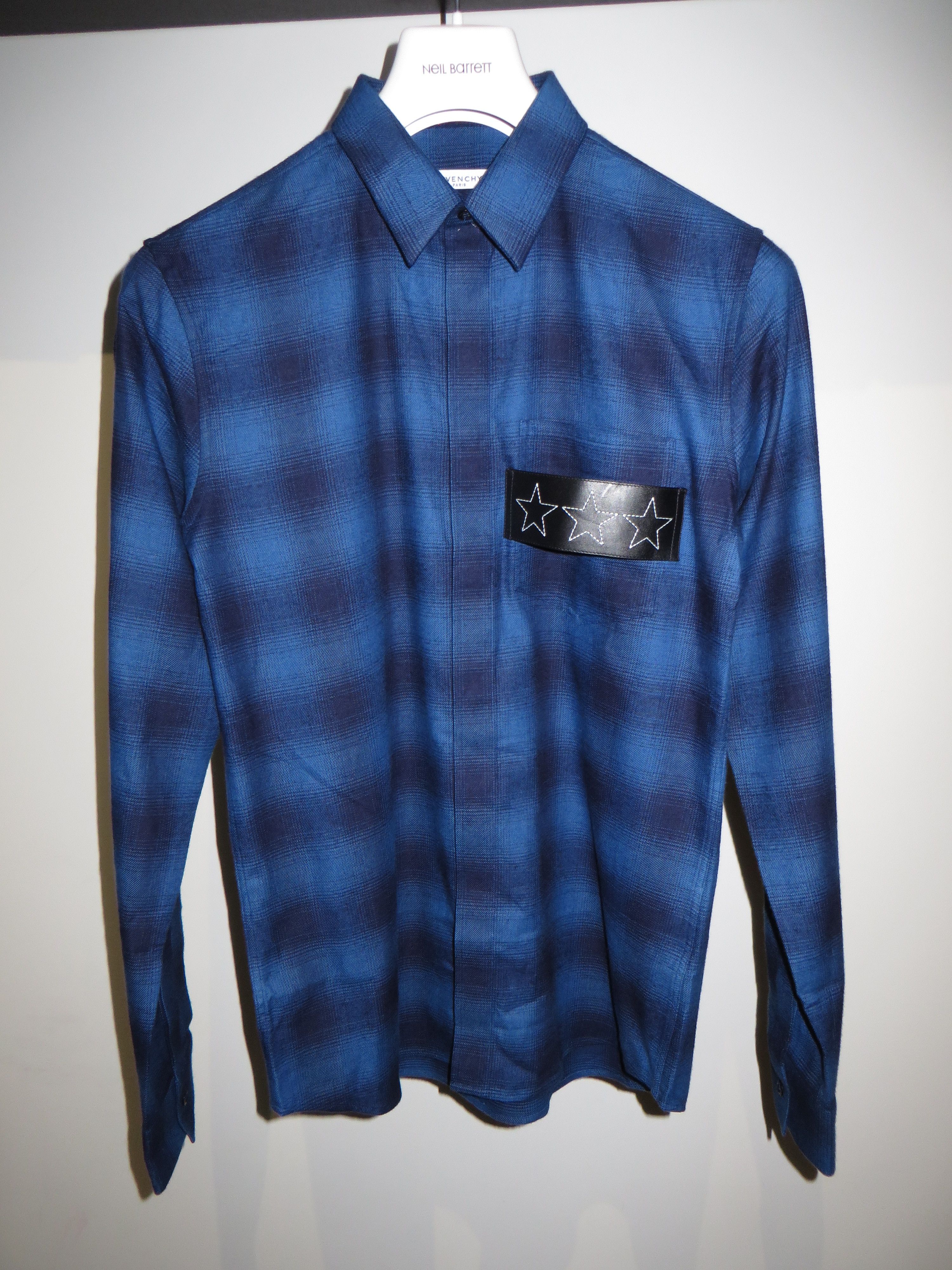 Givenchy Flannel shirt with leather strap Size US S / EU 44-46 / 1 - 1 Thumbnail