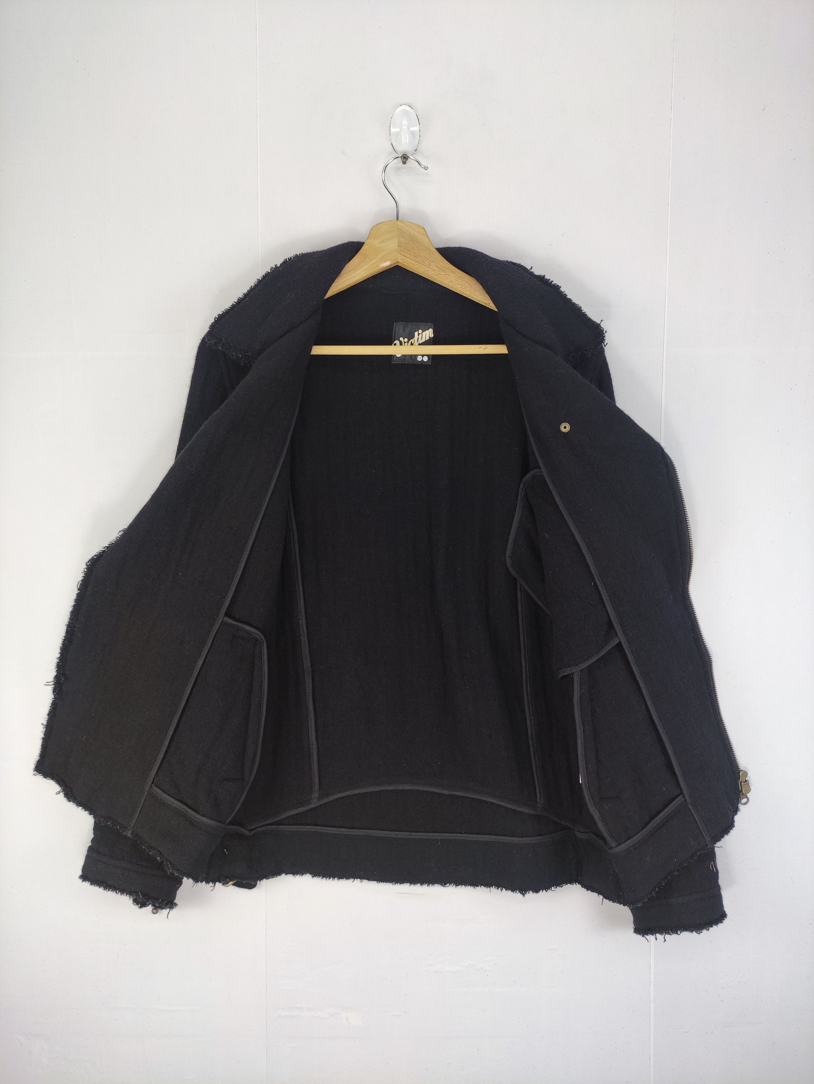 Japanese Brand Vintage Victim Wool Motorcycle Style Jacket Zipper Size S / US 4 / IT 40 - 6 Thumbnail
