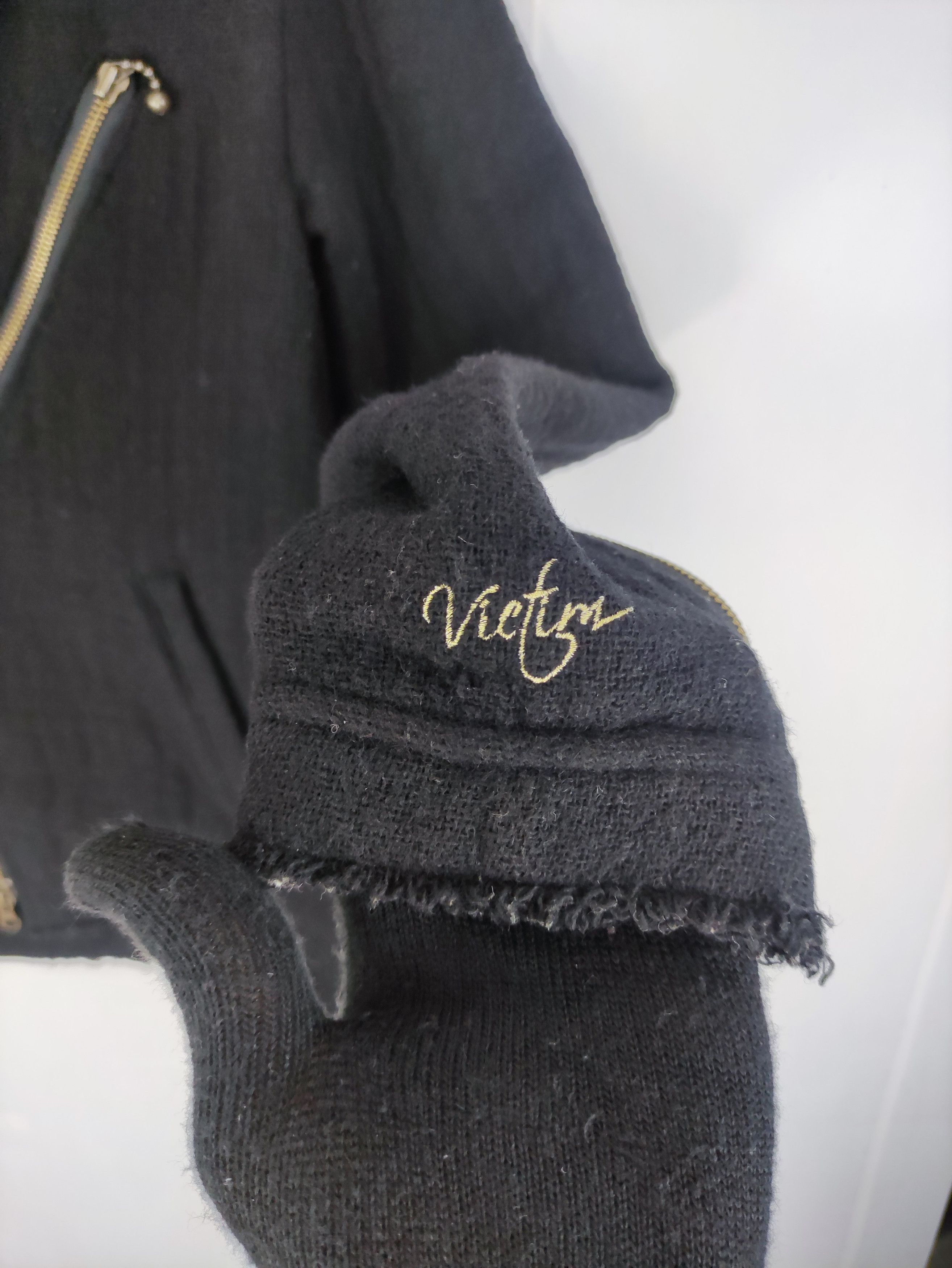Japanese Brand Vintage Victim Wool Motorcycle Style Jacket Zipper Size S / US 4 / IT 40 - 2 Thumbnail